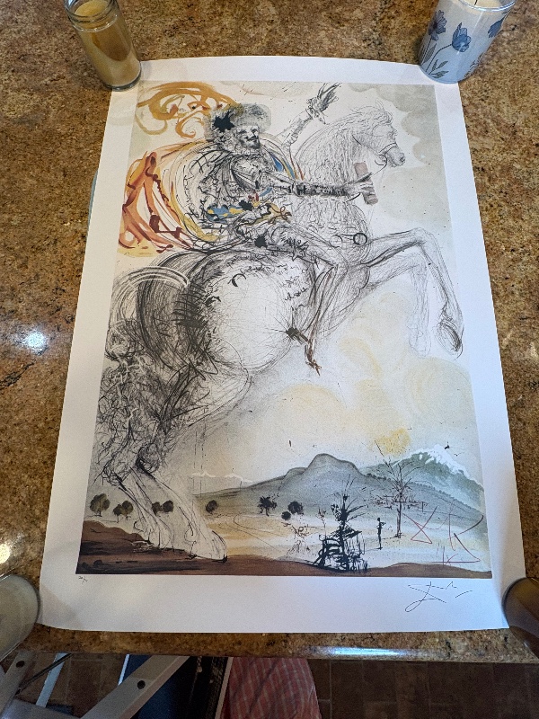 Salvador Dali signed lithograph