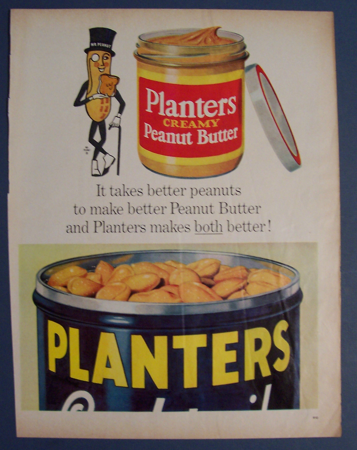 Vintage Ad: 1962 Planters Peanuts with Mr. Peanut