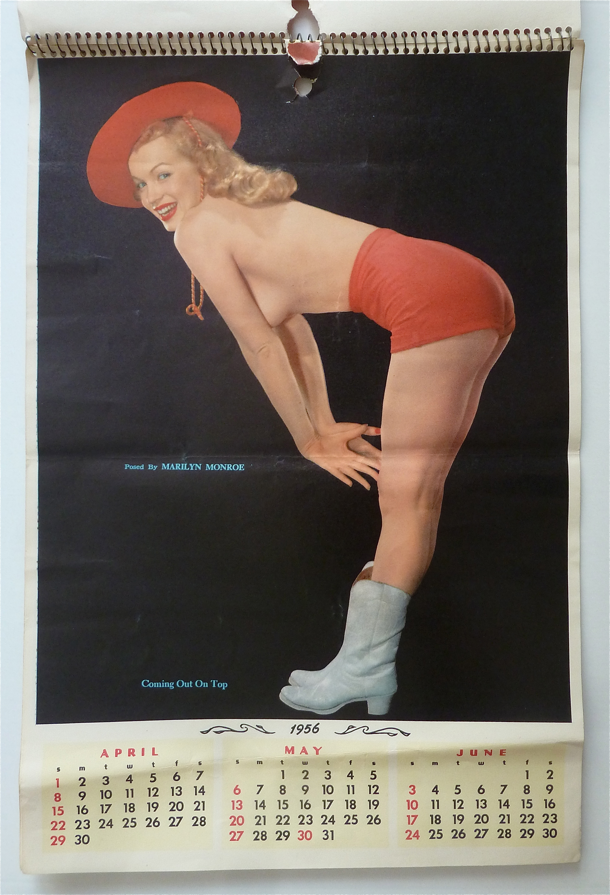 1956 Marilyn Monroe Pin Up Calendar
