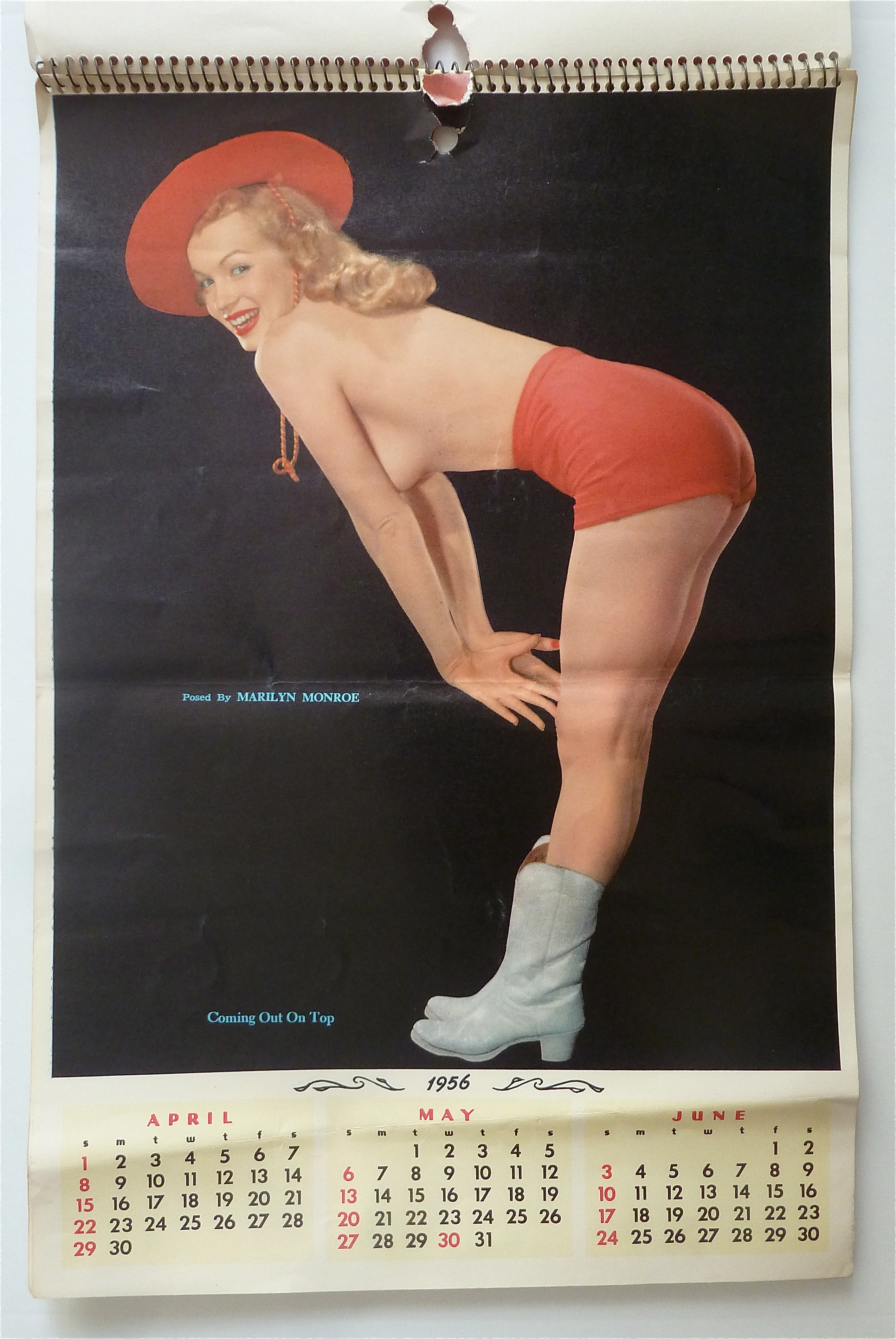 1956 Marilyn Monroe Pin Up Calendar