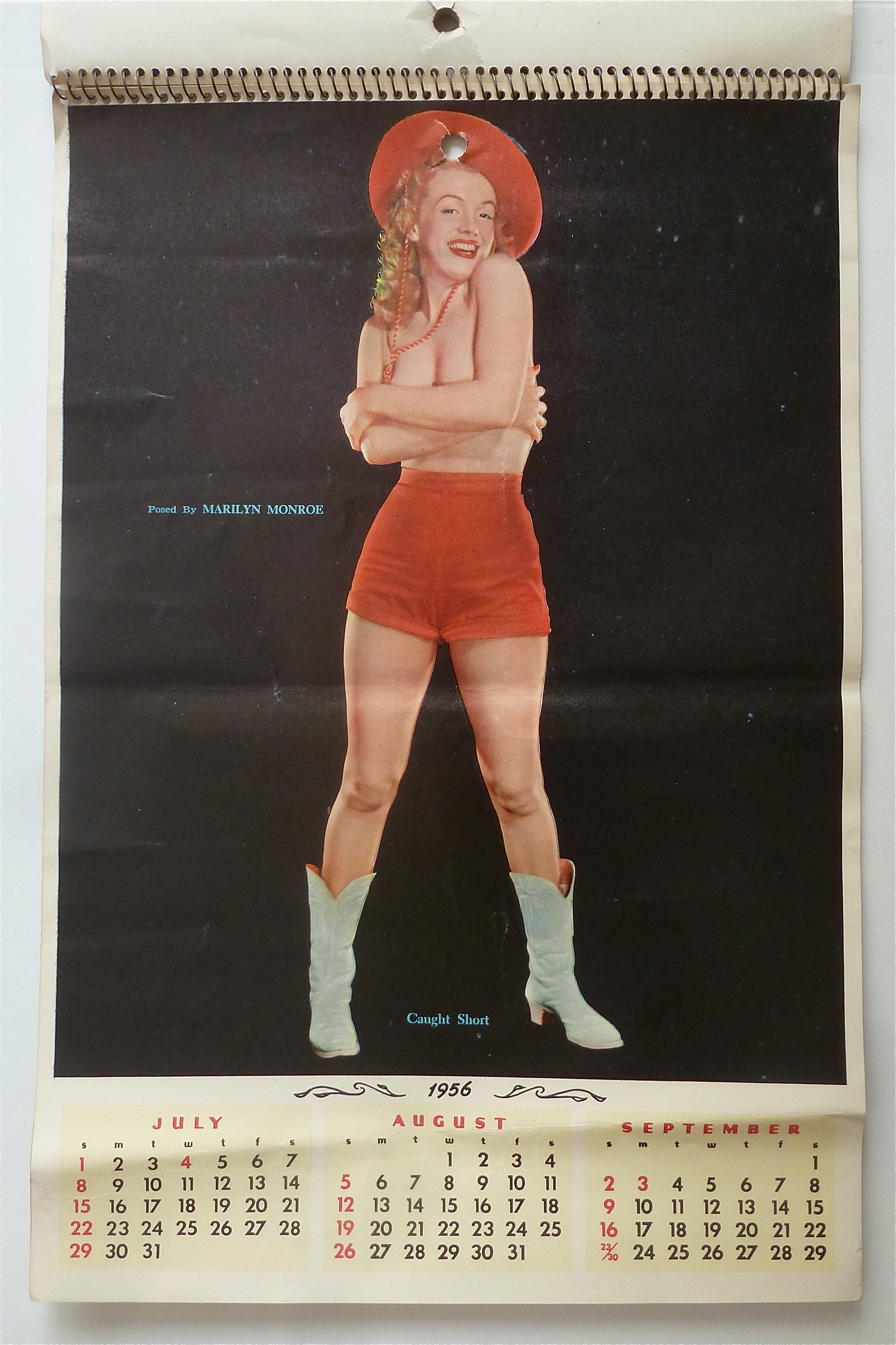 1956 Marilyn Monroe Pin Up Calendar