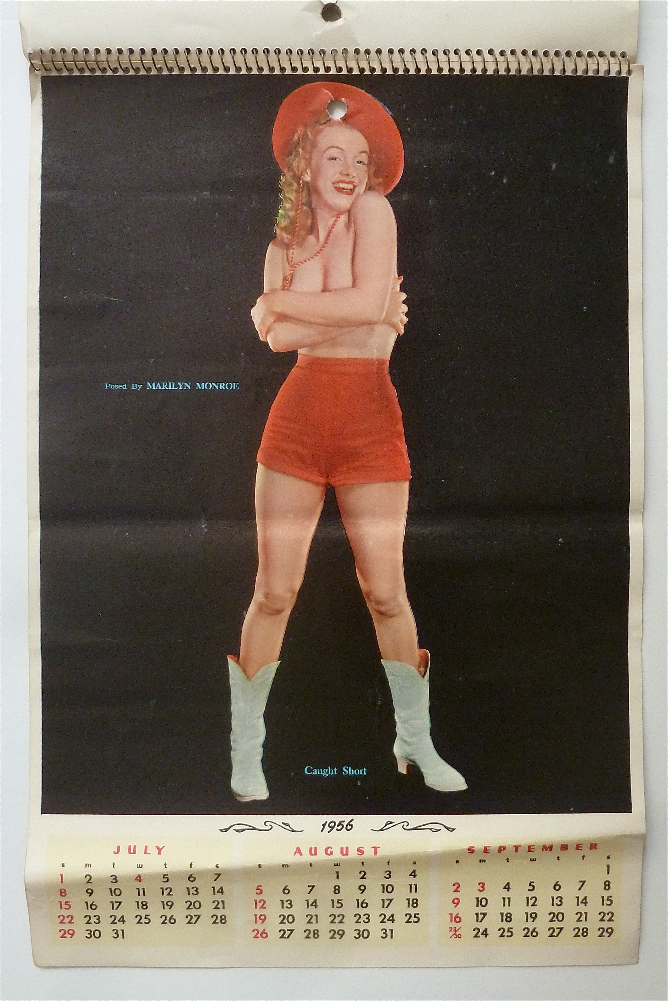 1956 Marilyn Monroe Pin Up Calendar