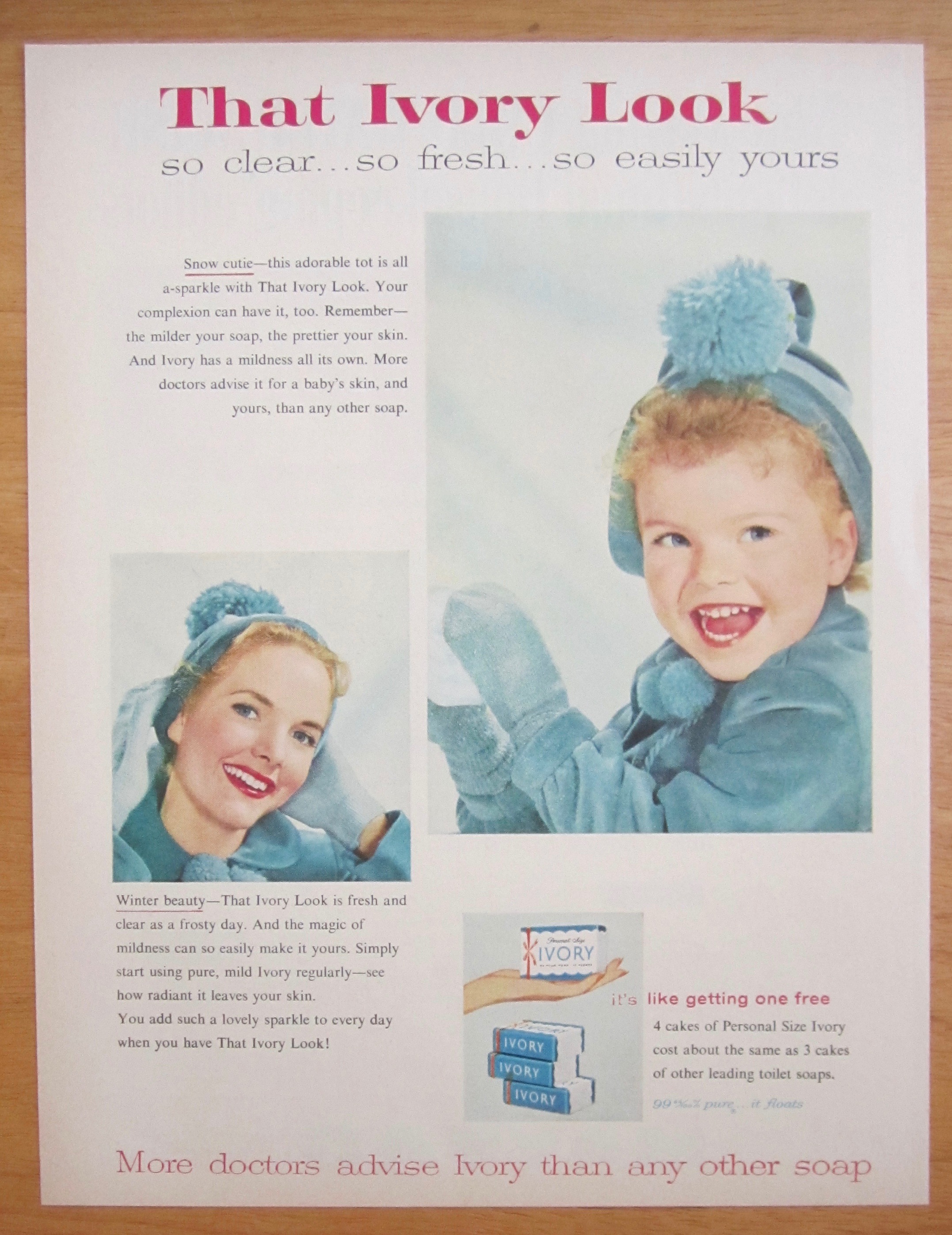 1957 Ivory Snow with Snow Cutie