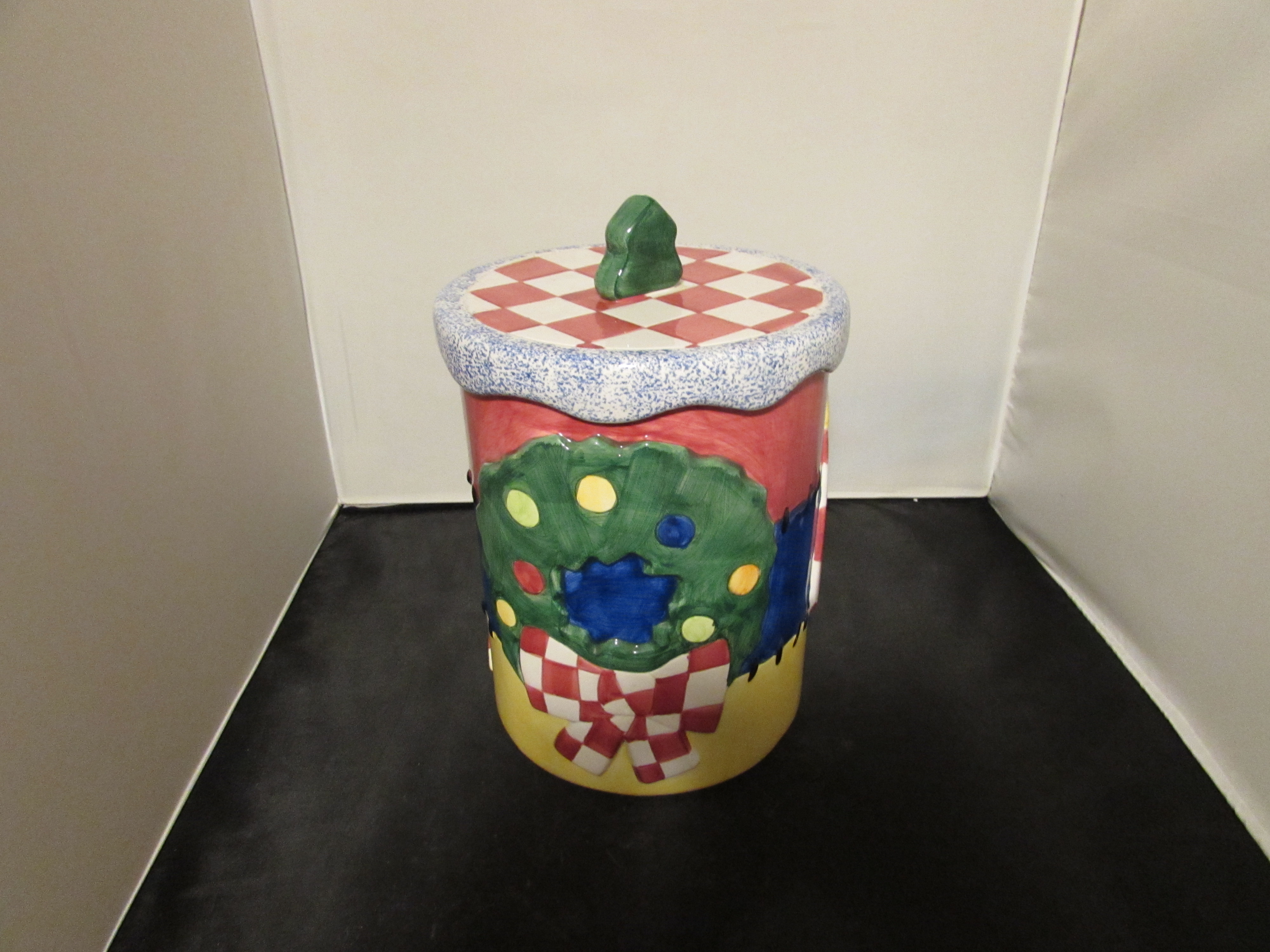 Lotus Christma Cookie Jar Canister Tree Wreath Stocking