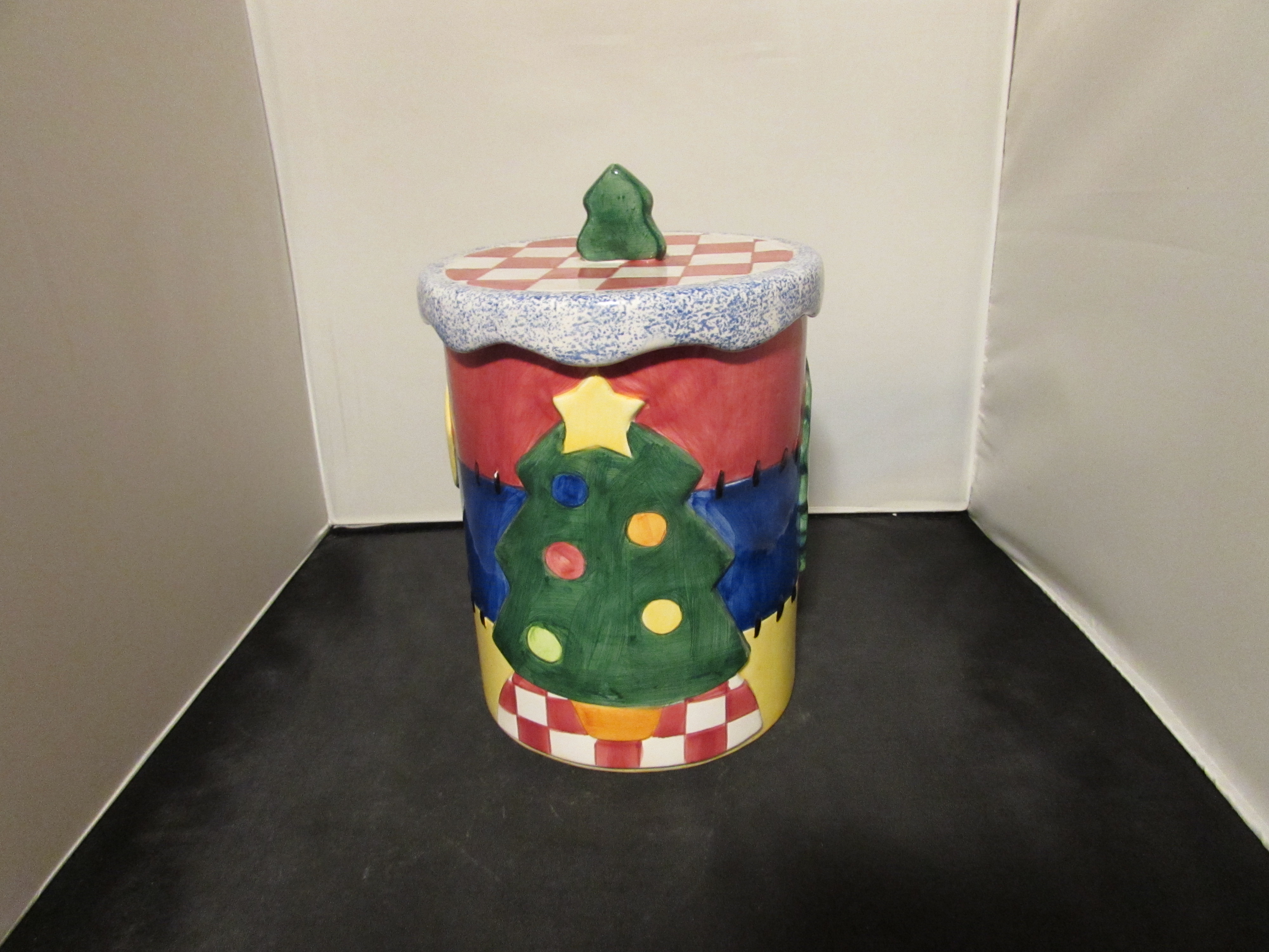 Lotus Christma Cookie Jar Canister Tree Wreath Stocking
