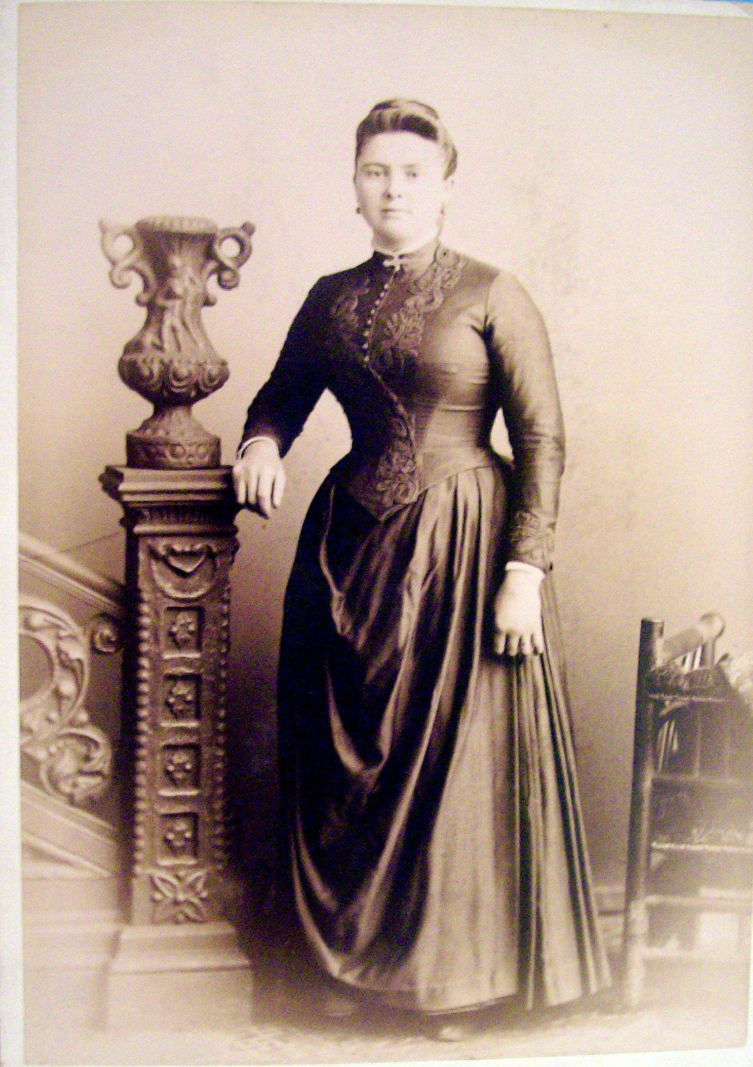 Neat As A Pin - Cabinet Photo of a Beautiful Woman