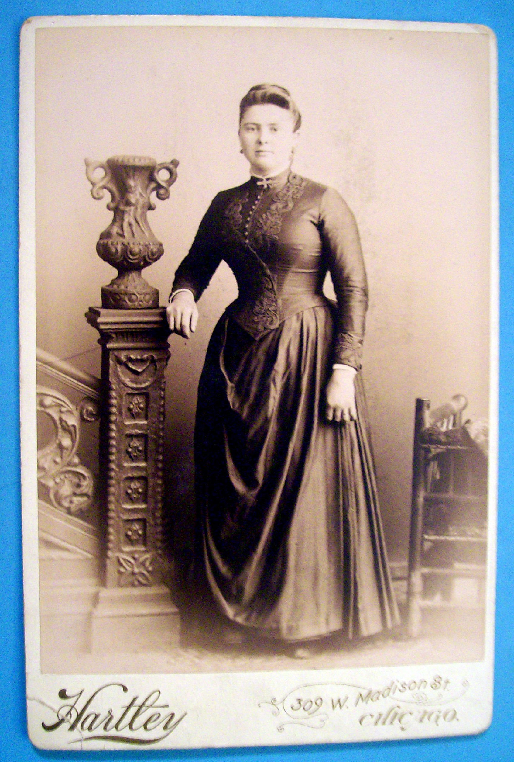Neat As A Pin - Cabinet Photo of a Beautiful Woman