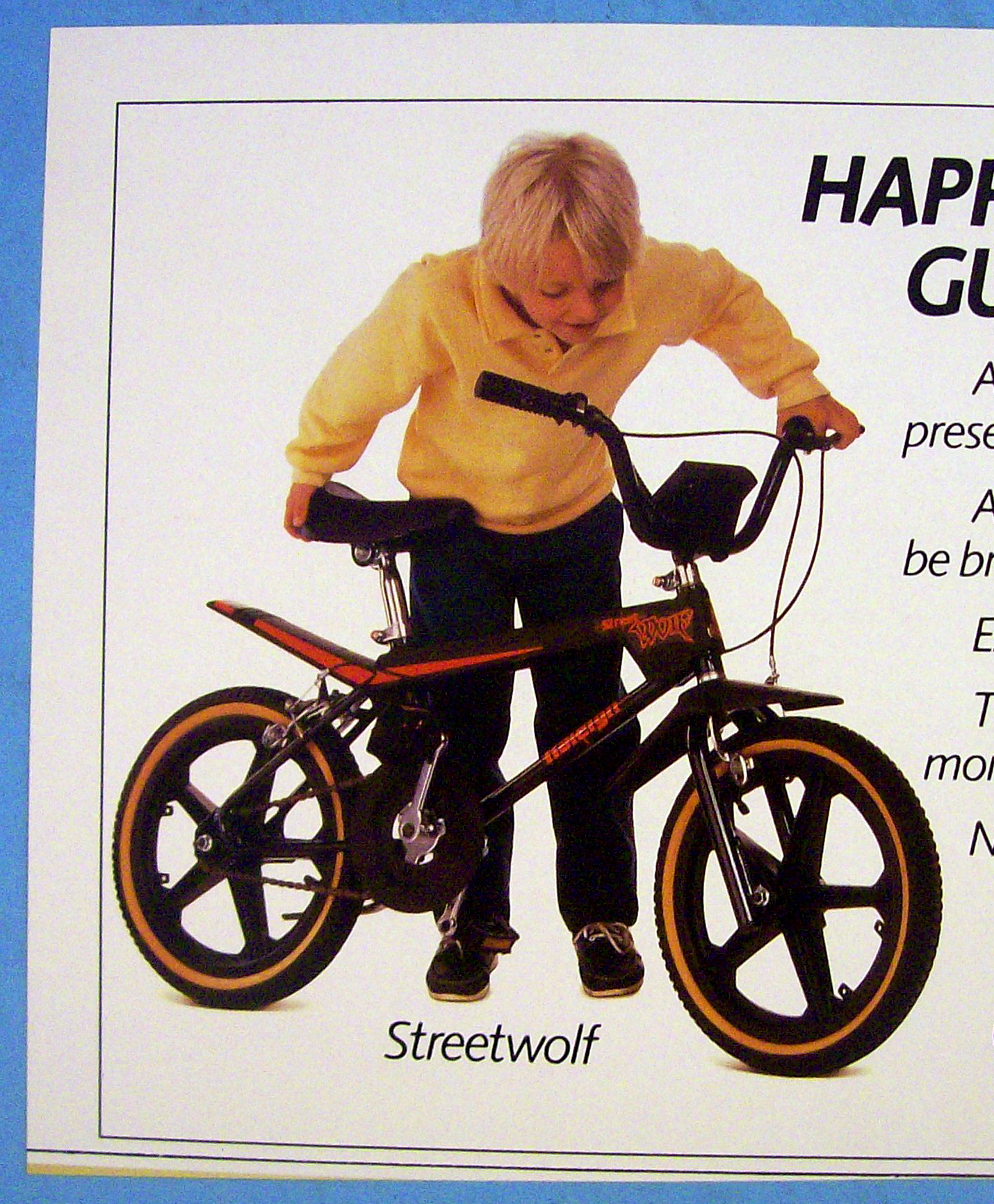 1986 Raleigh Streetwolf with Boy and the Bicycle