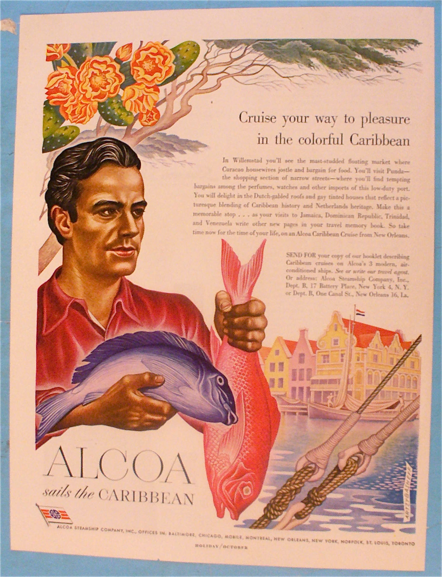 1949 Alcoa Steamship With Willemstad