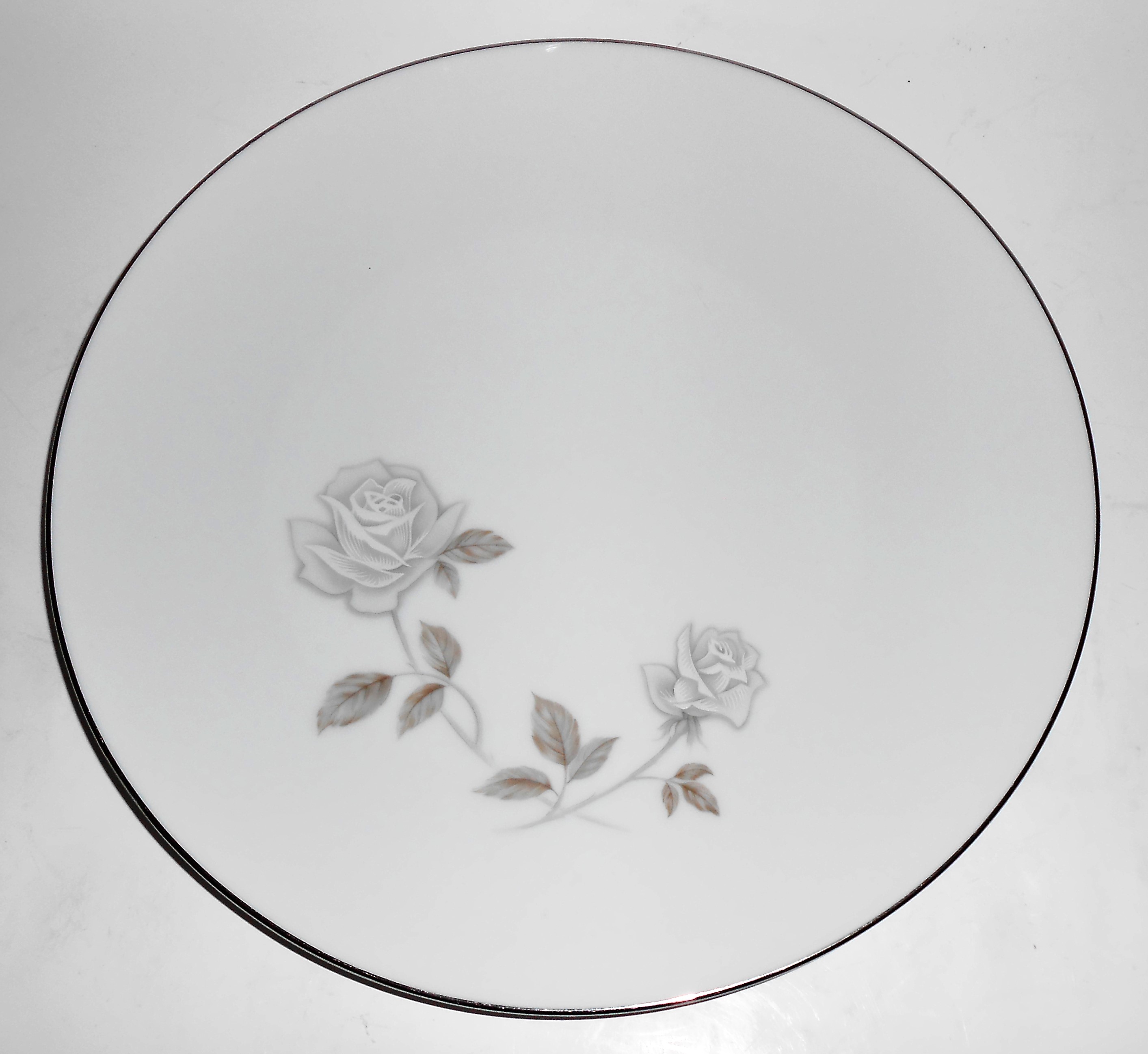 Noritake Porcelain China Rosay #6216 w/Platinum Dinner