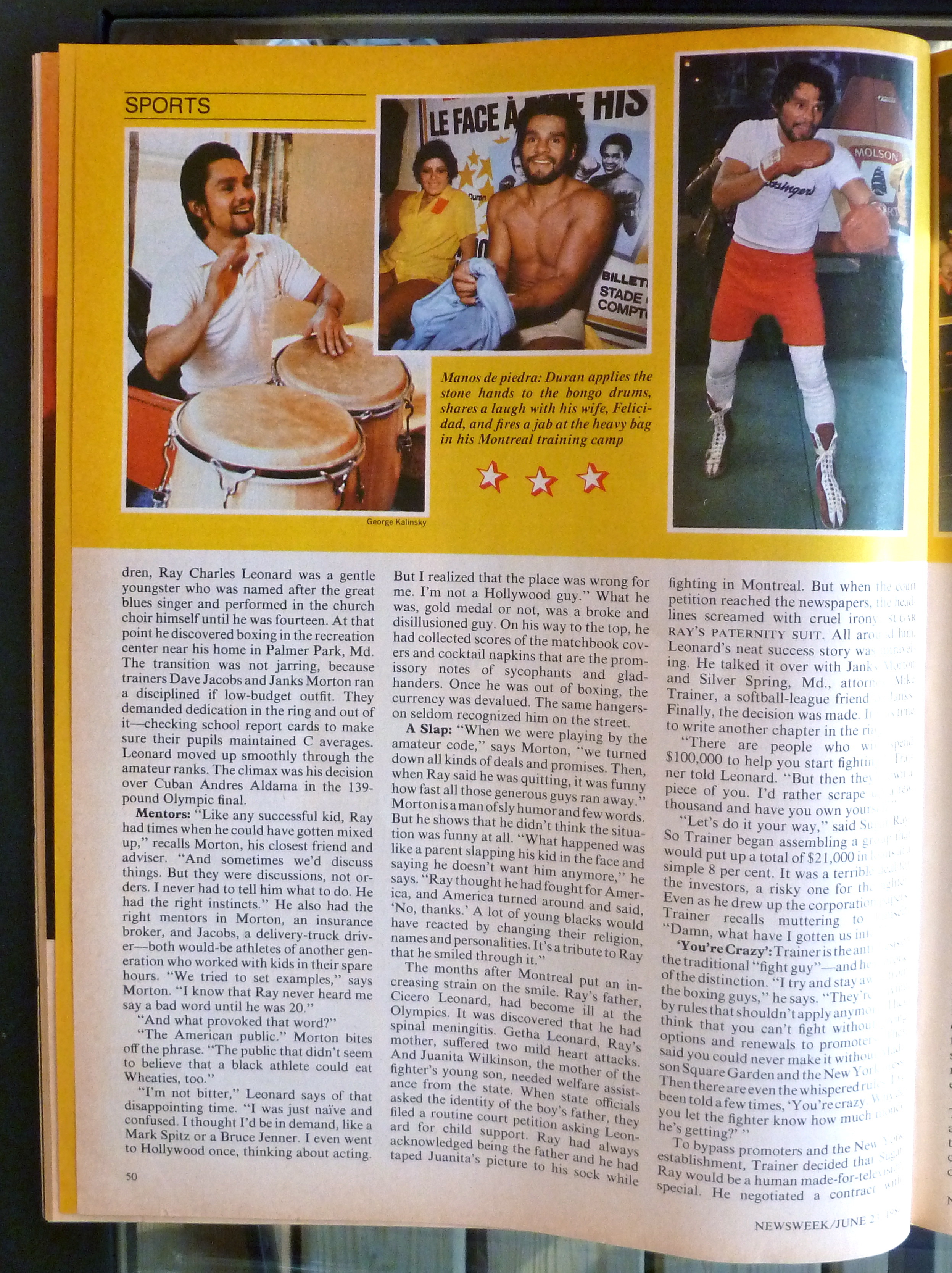 Newsweek Magazine-June 23, 1980-Sugar Ray Leonard