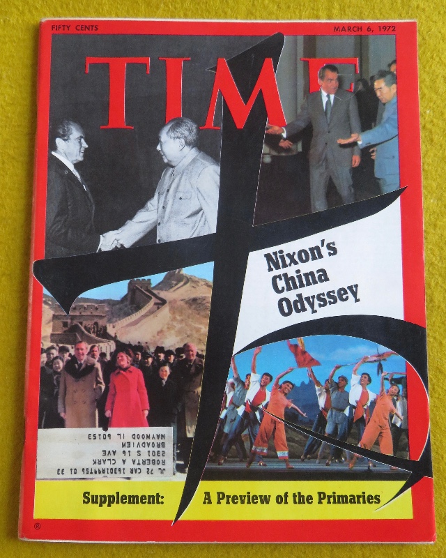 Time Magazine March 6, 1972 Nixon's China Odyssey