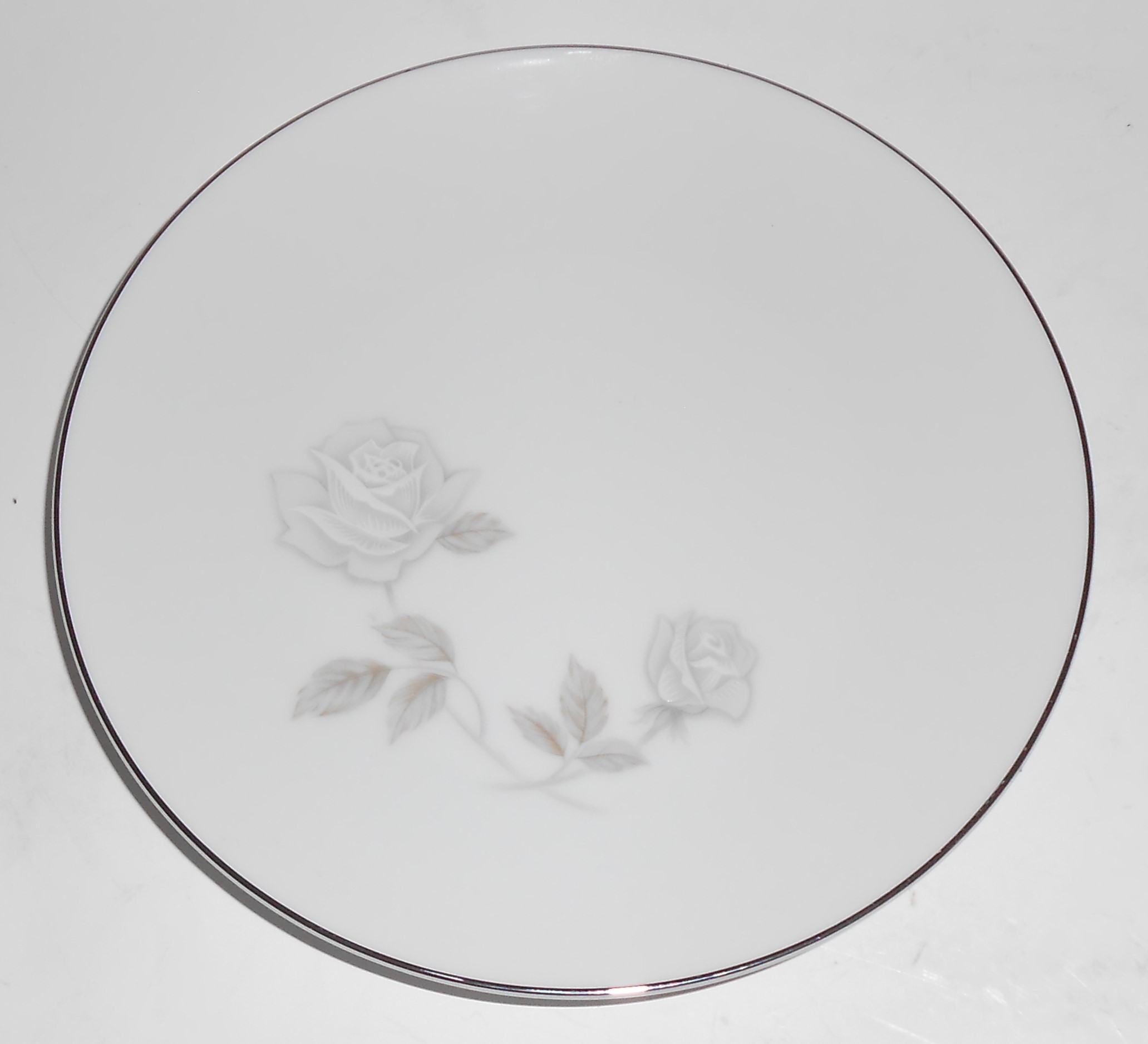 Noritake Porcelain China Rosay #6216 w/Platinum Bread