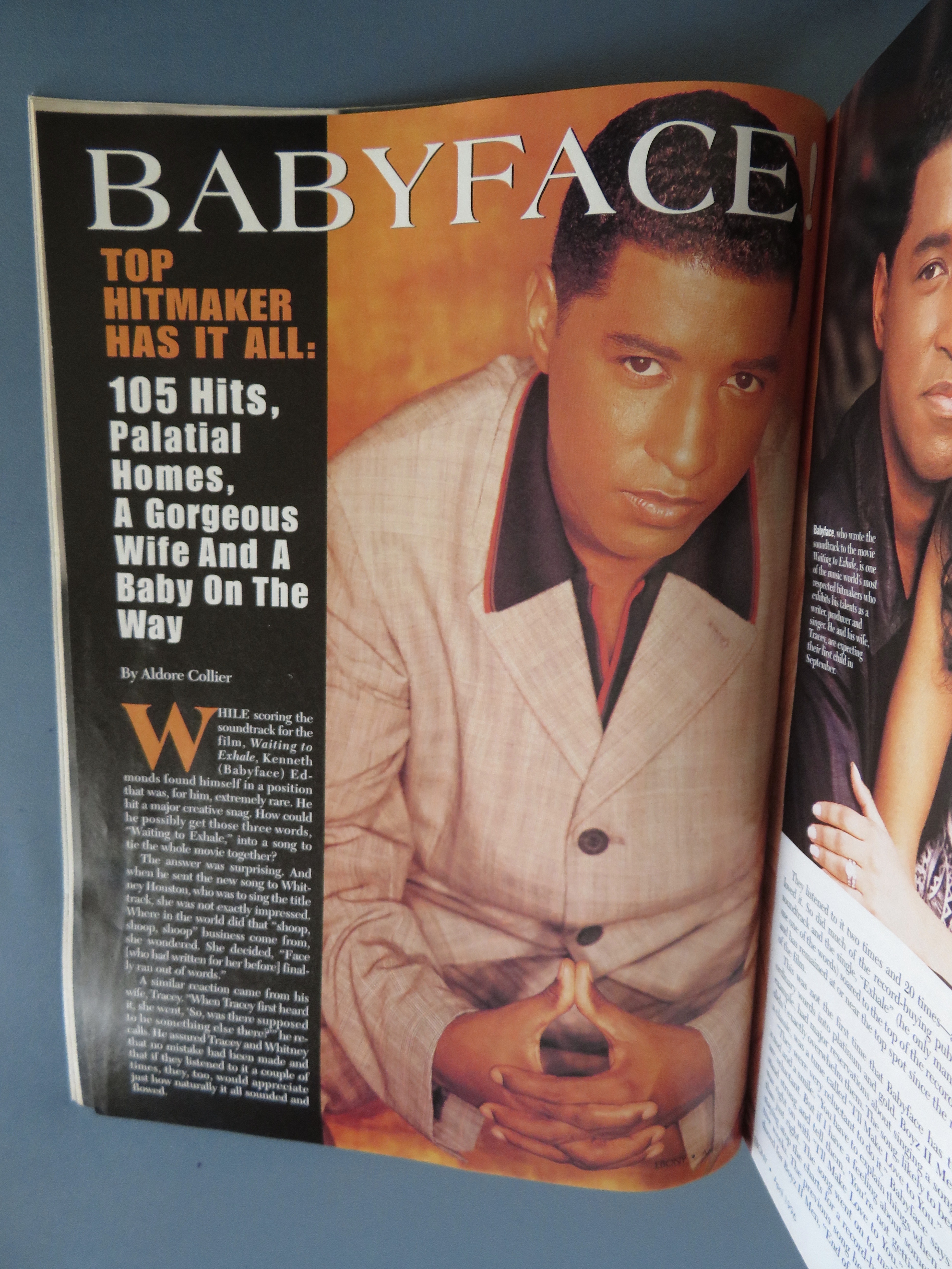 Ebony Magazine April 1996 Babyface