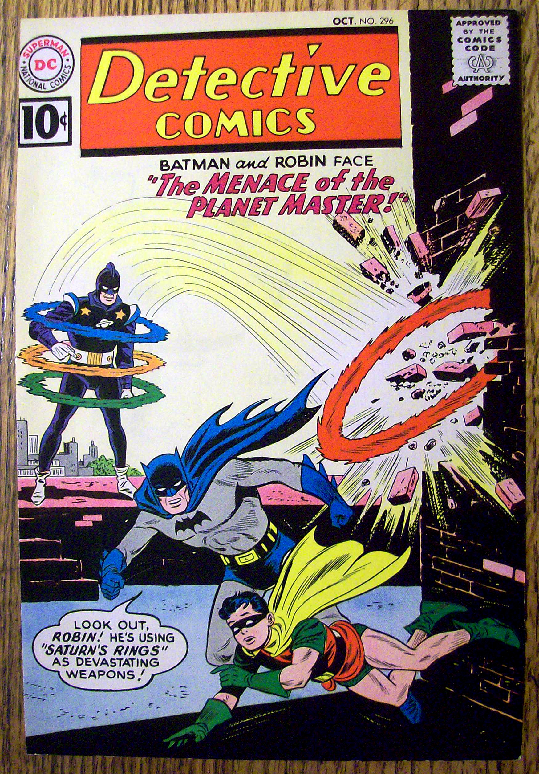 Detective Comics Cover-October 1961-Batman Cover