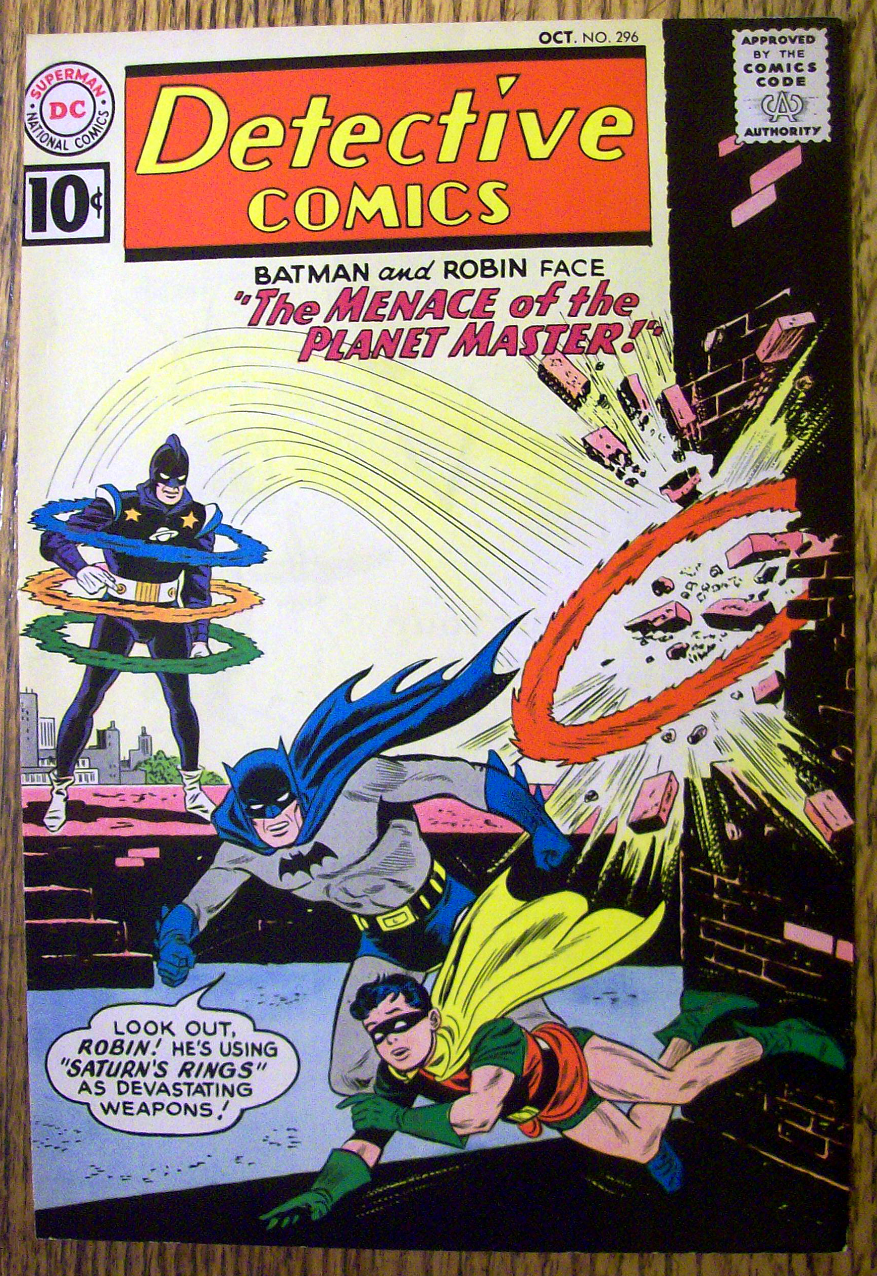 Detective Comics Cover-October 1961-Batman Cover