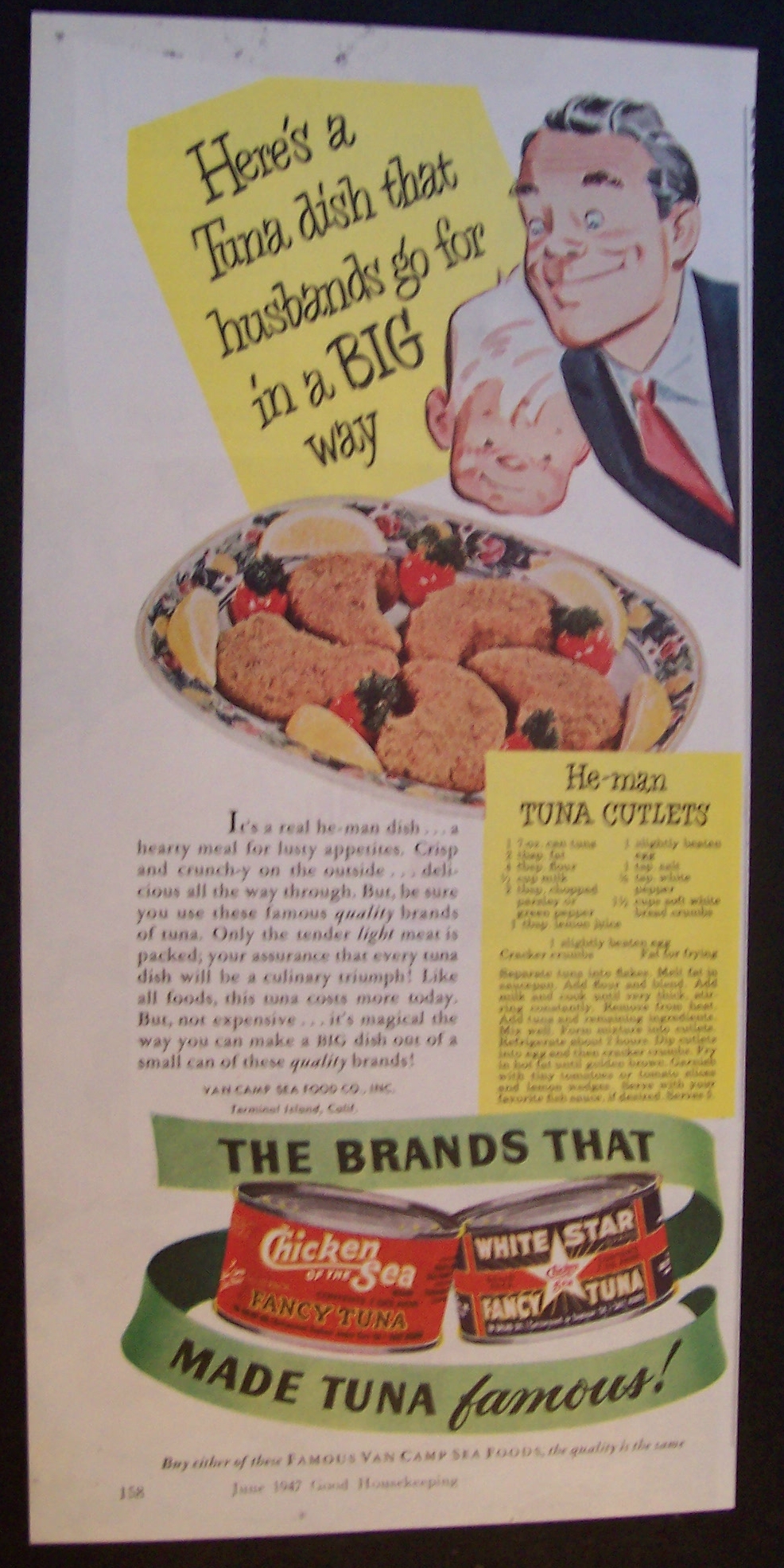 1947 Chicken Of The Sea Tuna