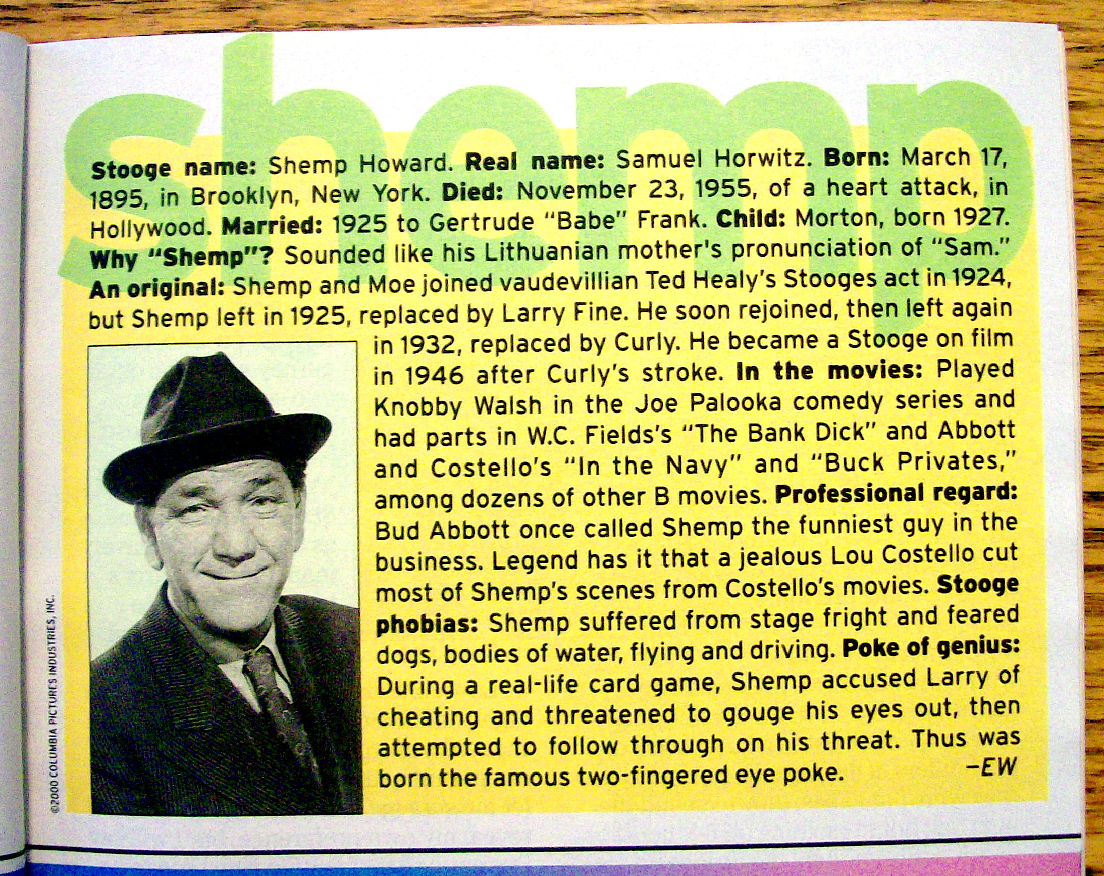 TV Guide-April 15-21, 2000-Moe (Stooges Return)
