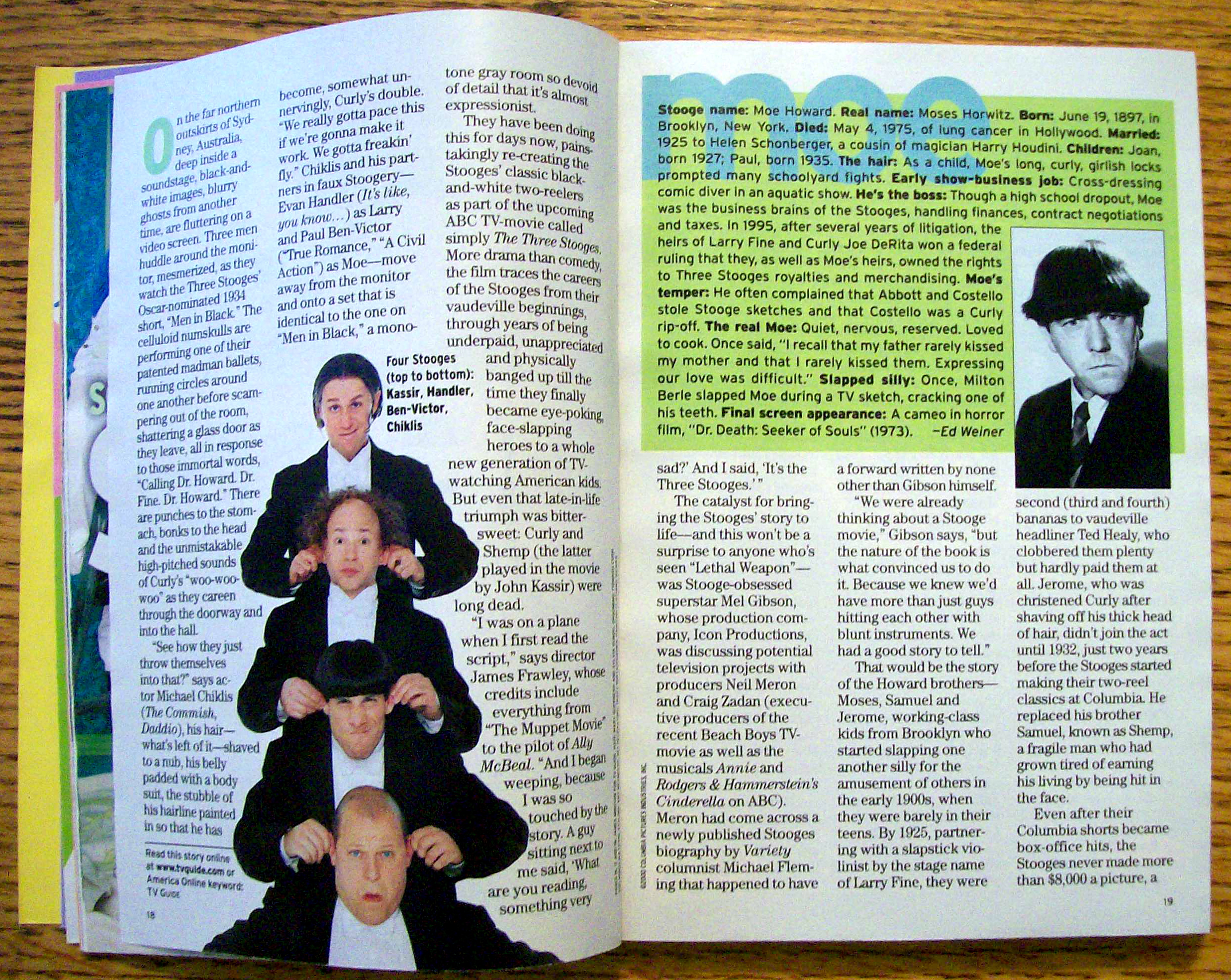 TV Guide-April 15-21, 2000-Moe (Stooges Return)
