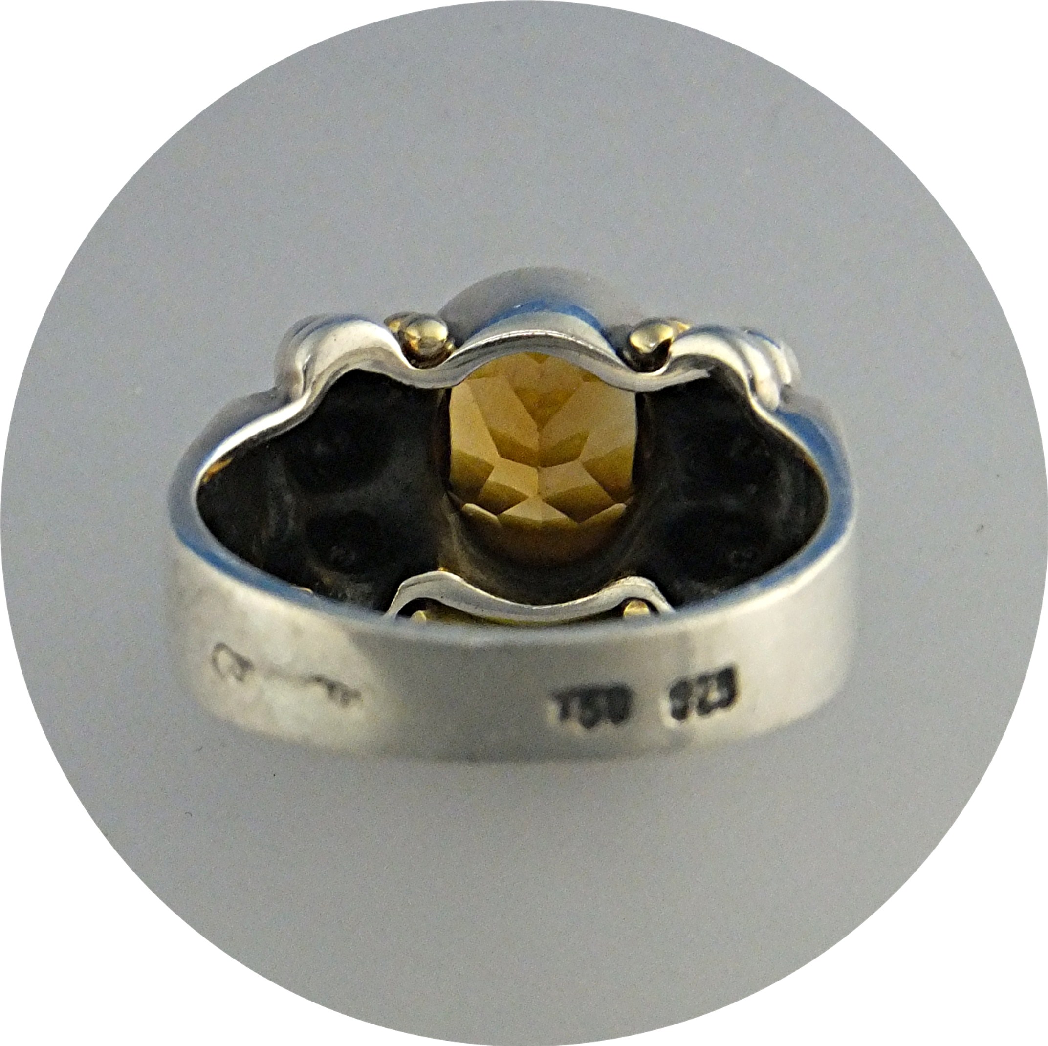 Ring 18K Gold Sterling Silver CitrineLAGOS CAVIAR