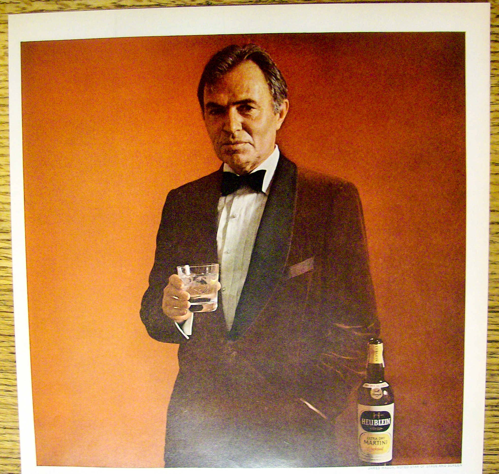 Vintage Ad: 1964 Heublein Cocktails w/ James Mason