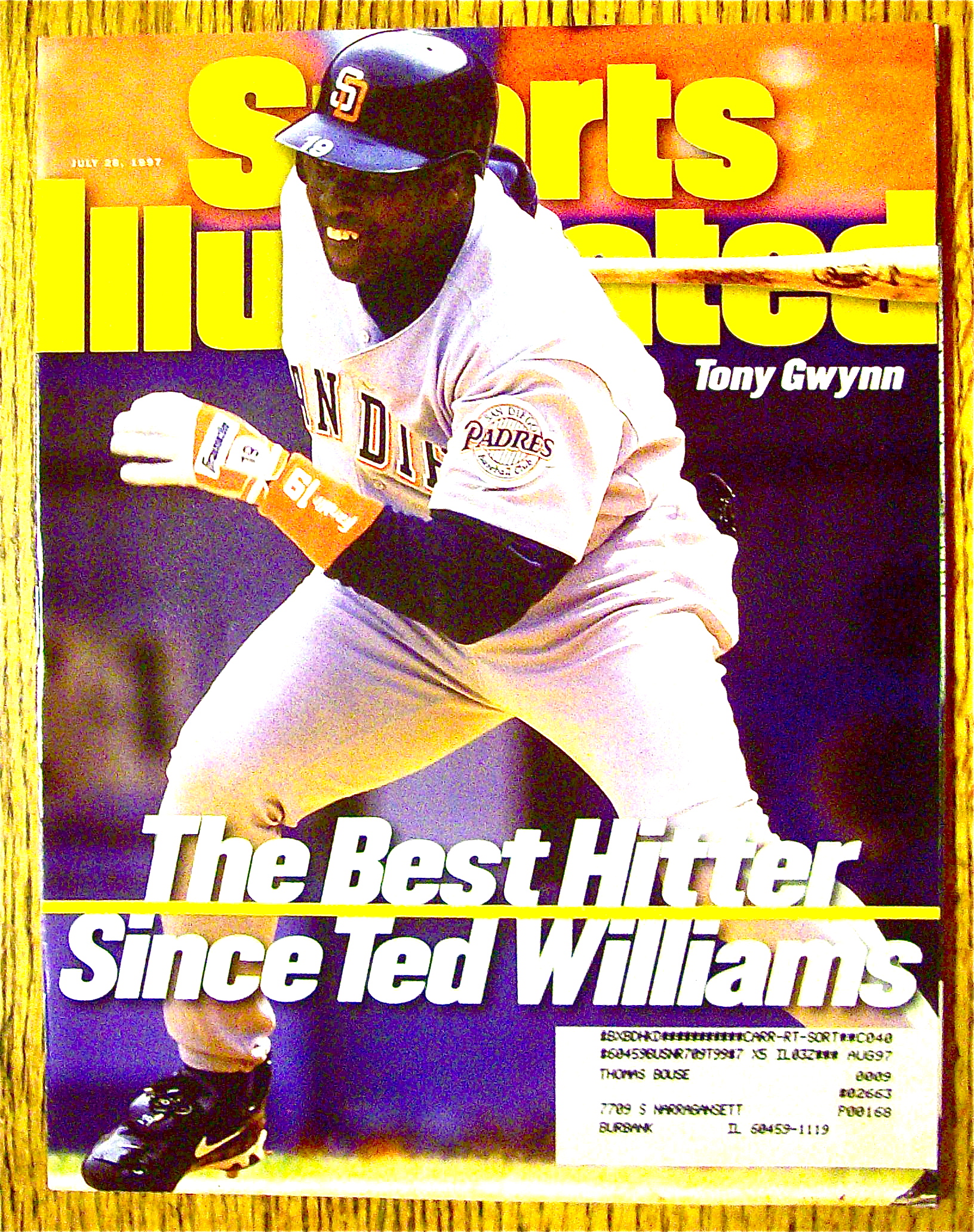 Sports Illustrated Magazine-July 28, 1997-Tony Gwynn