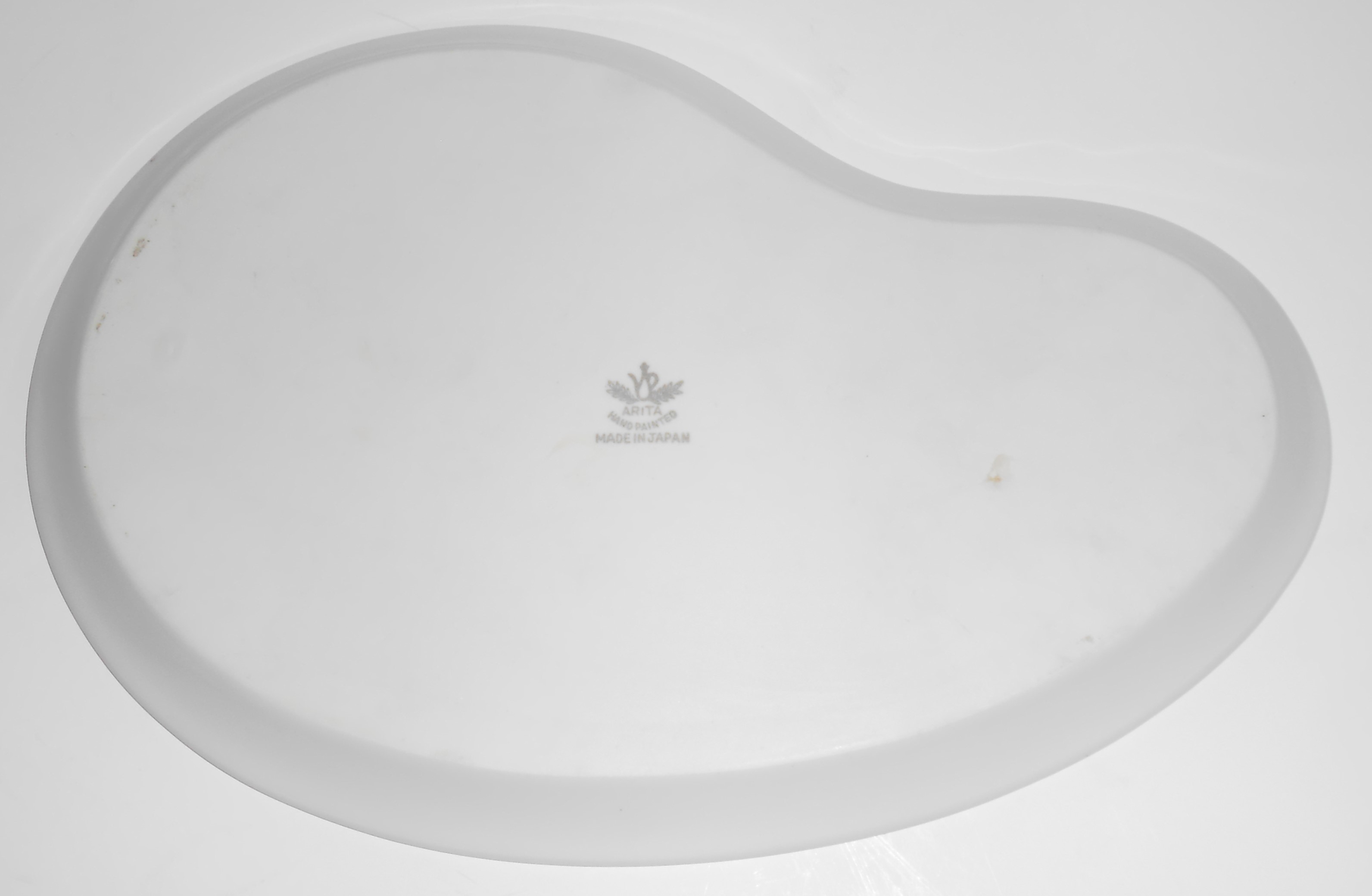 Arita Porcelain Fine China Gold Wheat Snack Plate