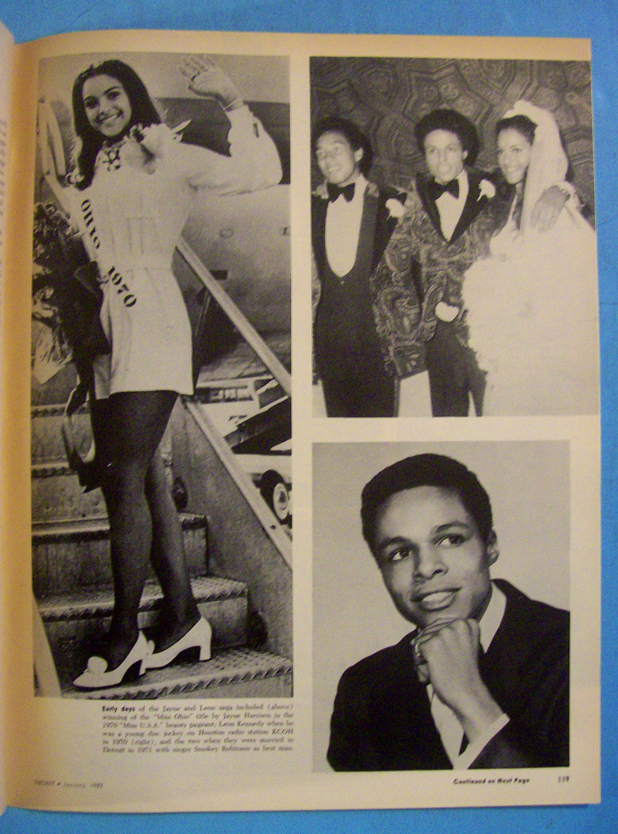 Ebony Magazine-January 1982-Jayne And Leon Kennedy
