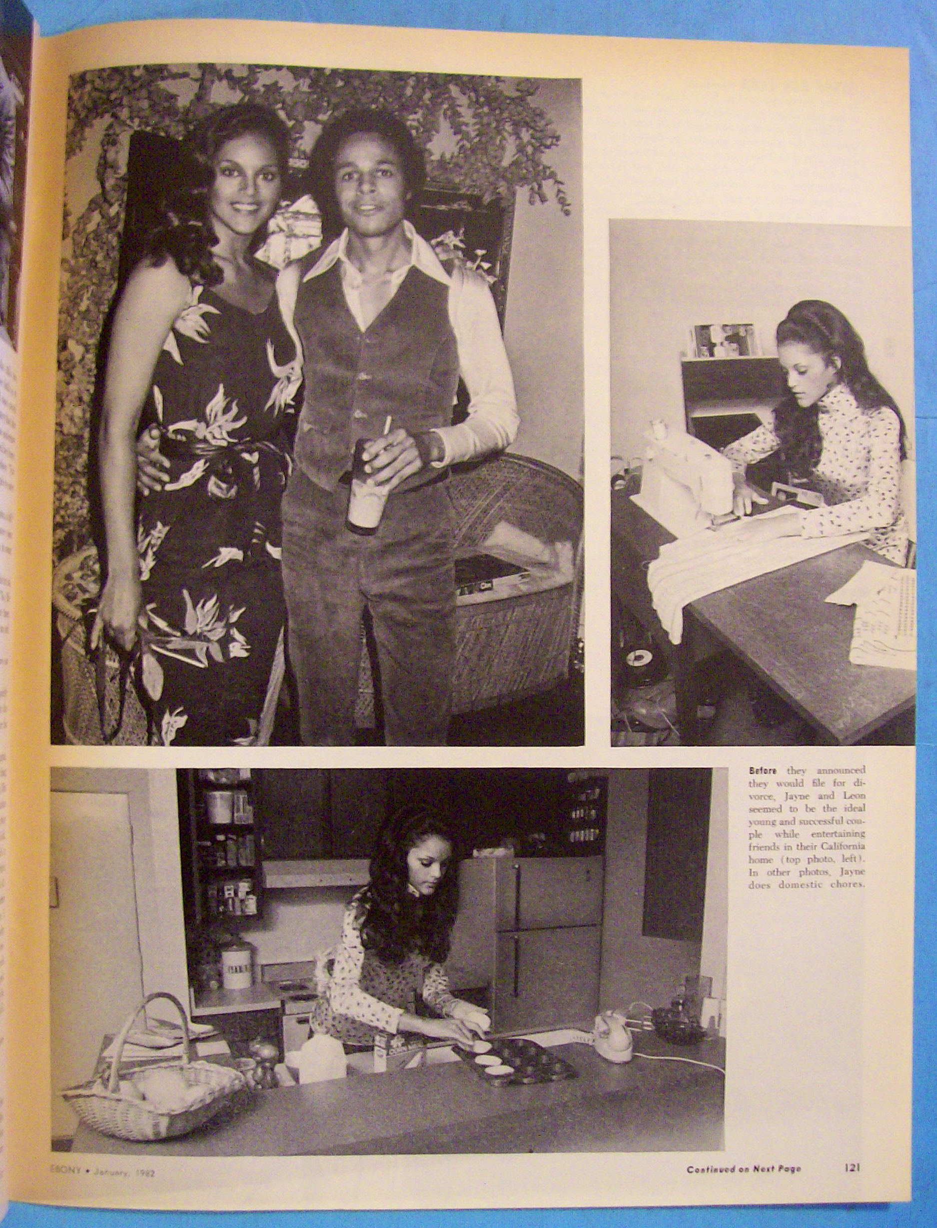 Ebony Magazine-January 1982-Jayne And Leon Kennedy