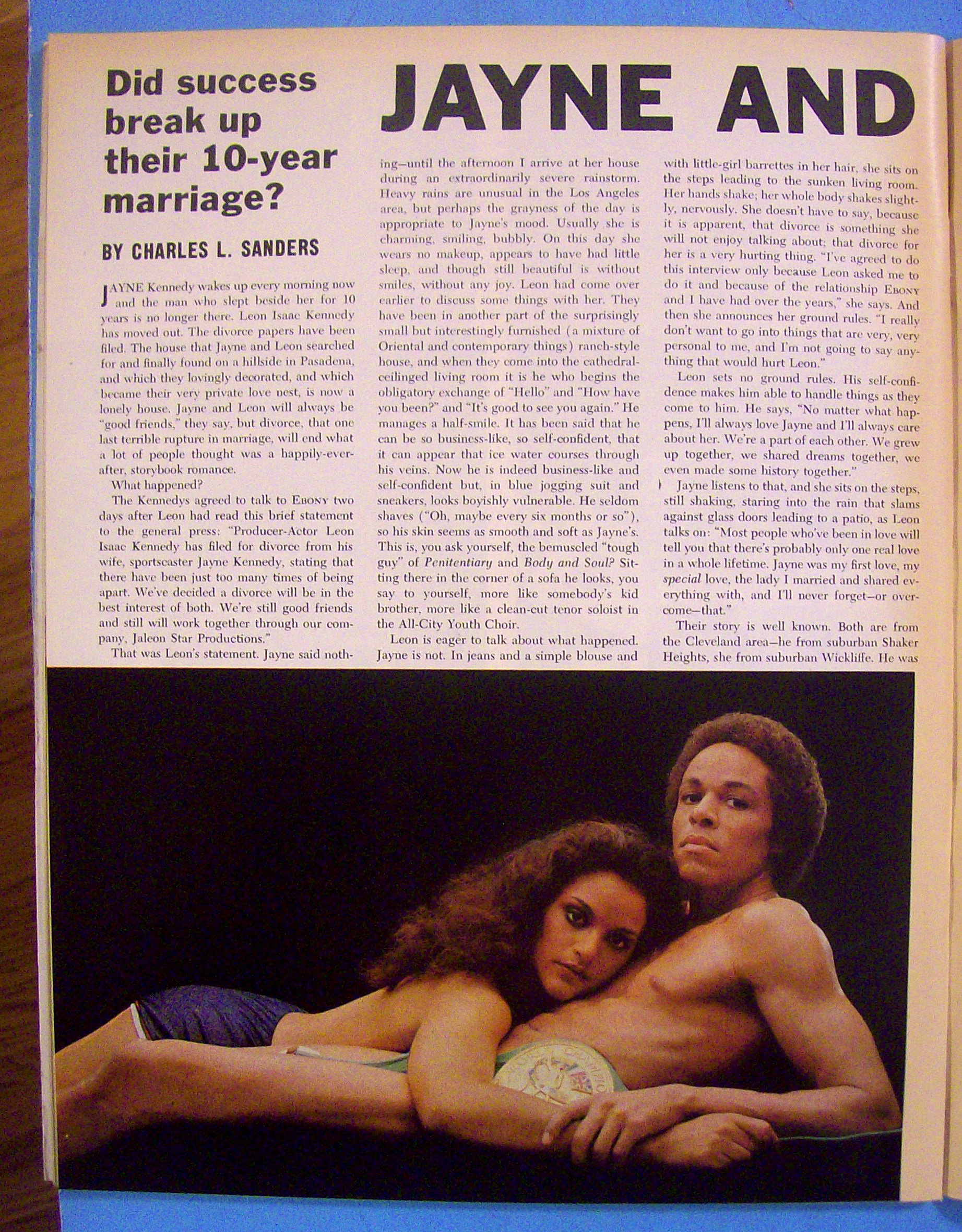 Ebony Magazine-January 1982-Jayne And Leon Kennedy