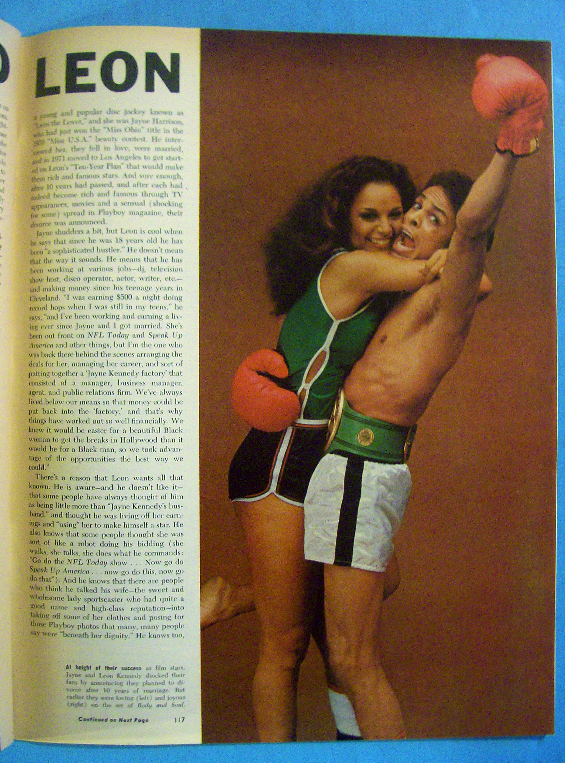 Ebony Magazine-January 1982-Jayne And Leon Kennedy