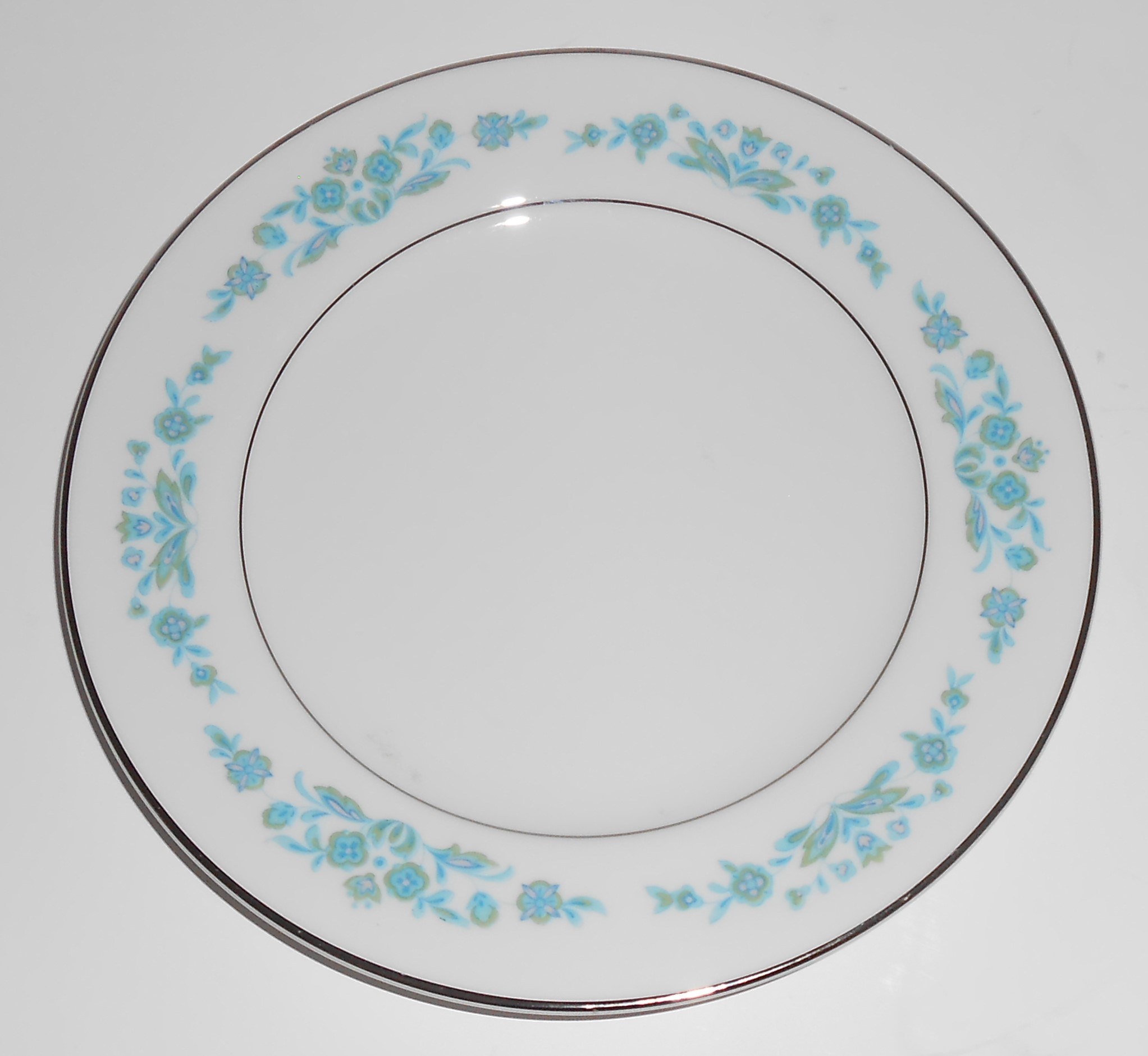 Sango Japan China Porcelain Sage 3785 Platinum Bread Pl