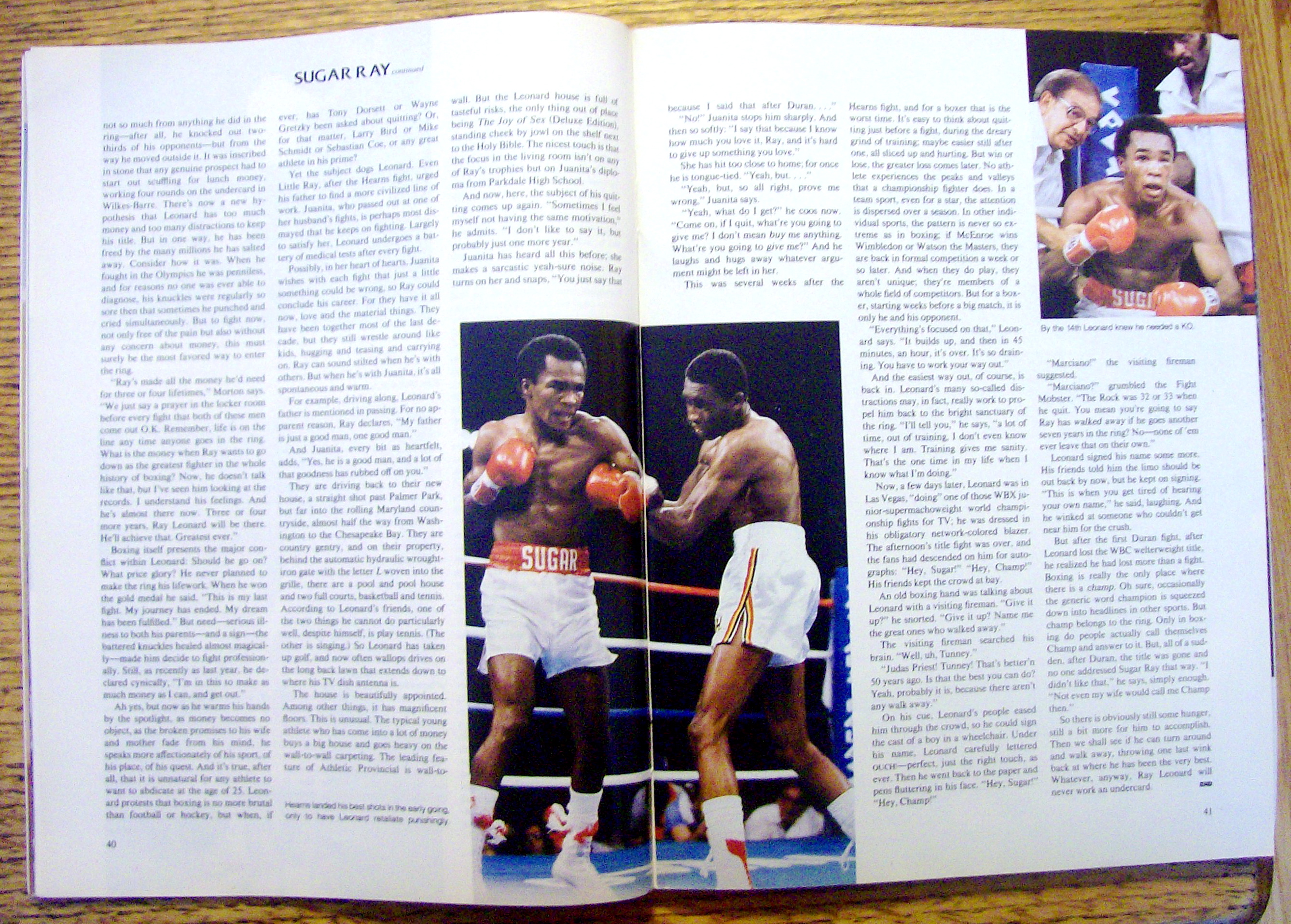 Sports Illustrated Magazine-Dec 1981/Jan 1982-Sugar Ray