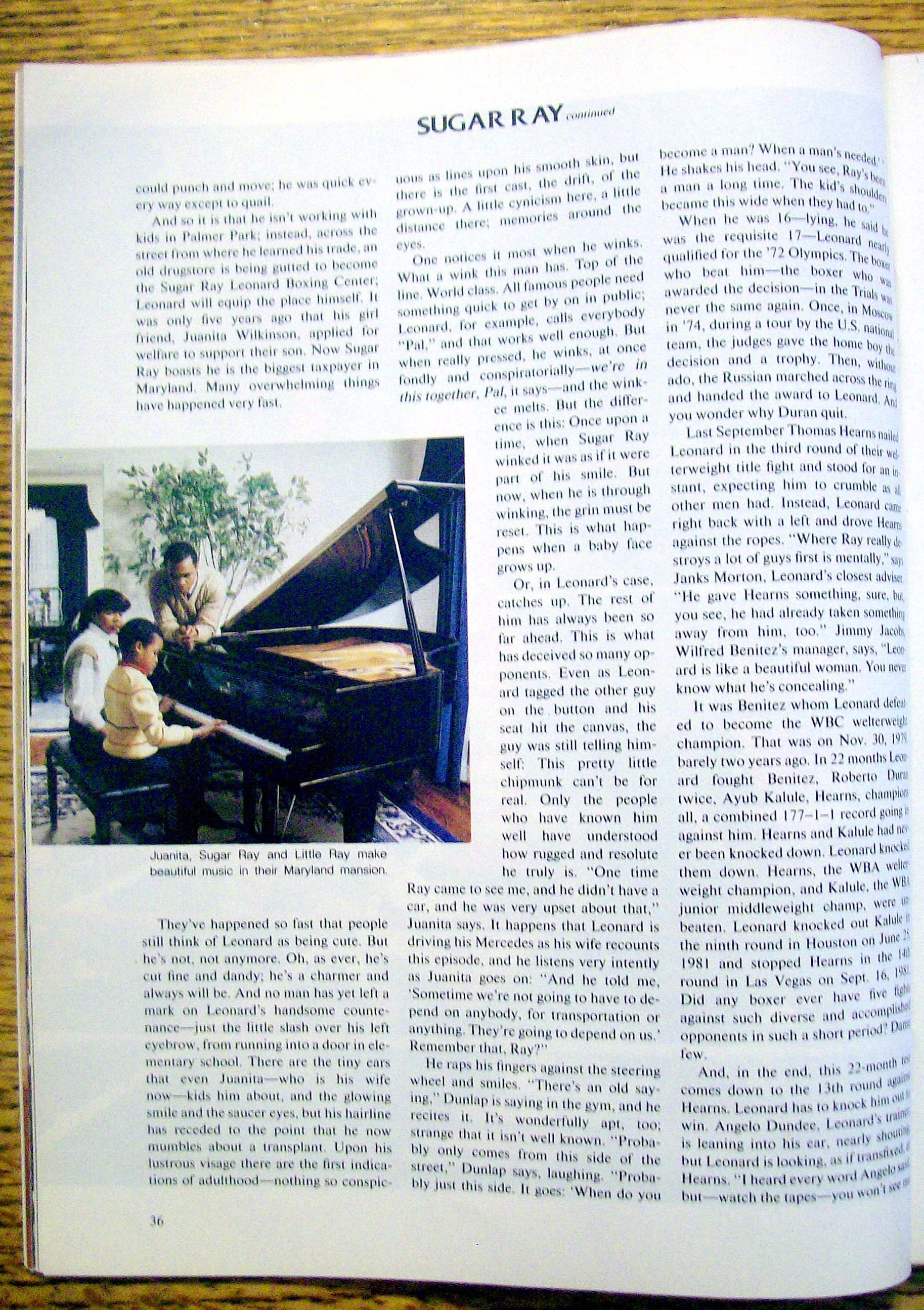 Sports Illustrated Magazine-Dec 1981/Jan 1982-Sugar Ray