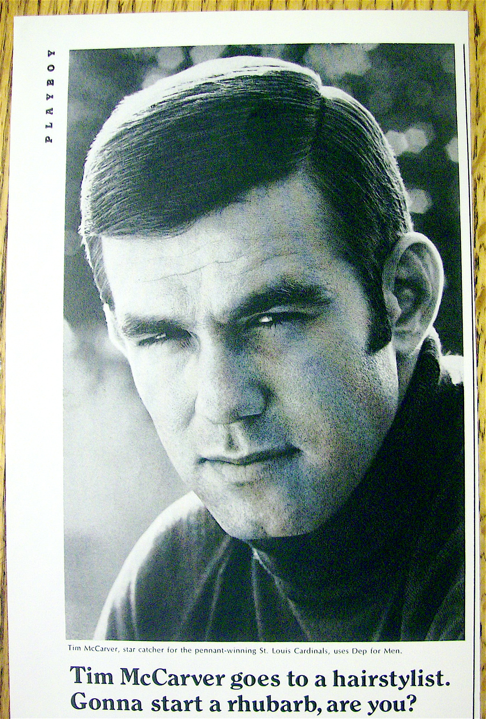 1969 Dep Hair Spray with Baseball Player Tim McCarver