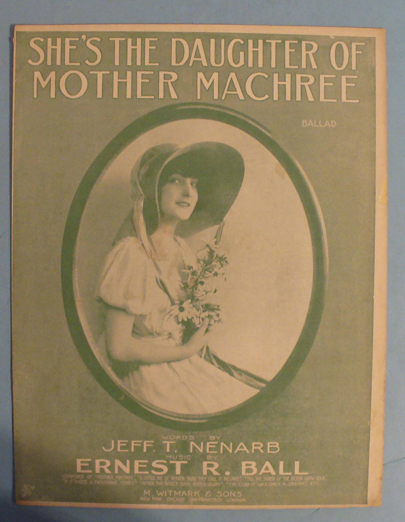 1915 She's The Daughter Of Mother Machree Ballad