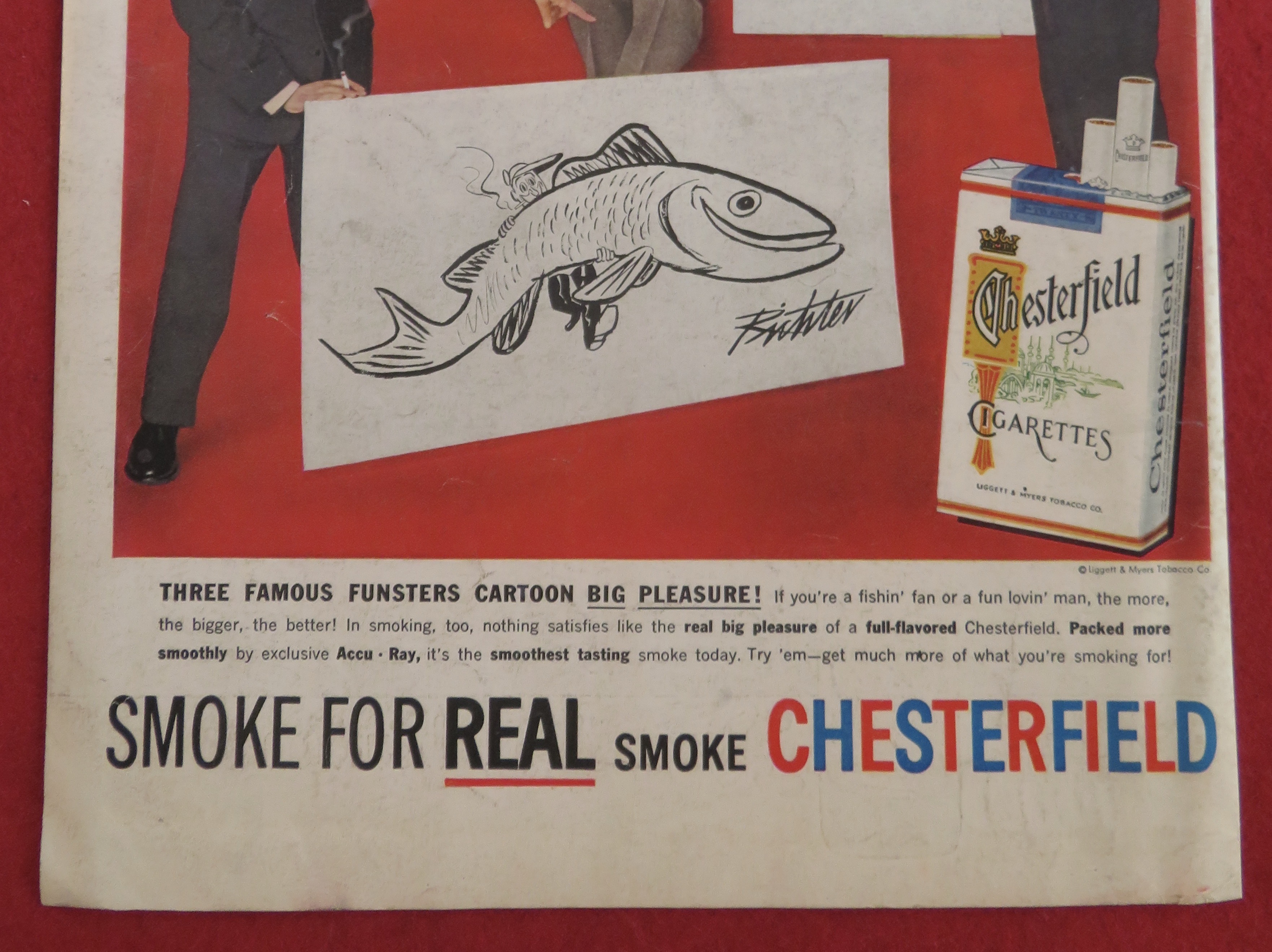 1957 Chesterfield Cigarettes with Steig, Capp & Richter