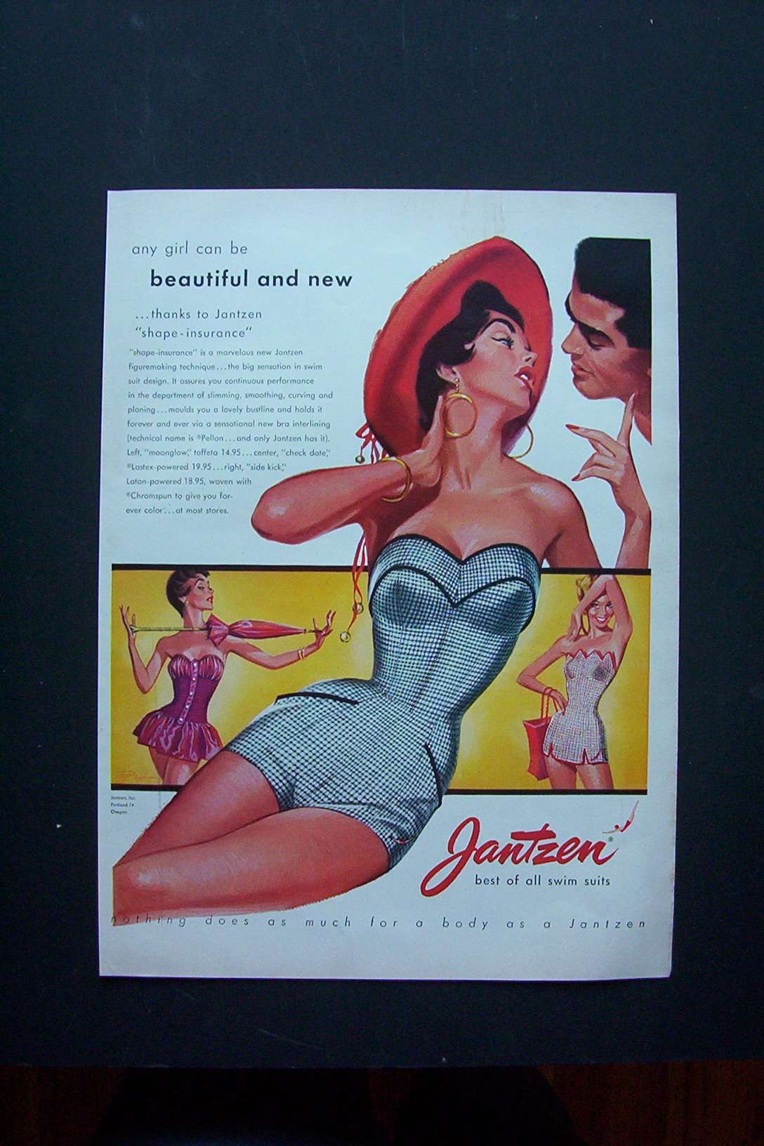 1950's Jantzen Swim Suits with a Woman in a Swim Suit
