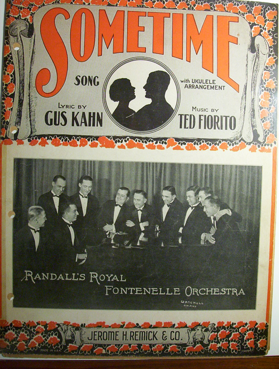 Sheet Music For 1925 Sometime Song