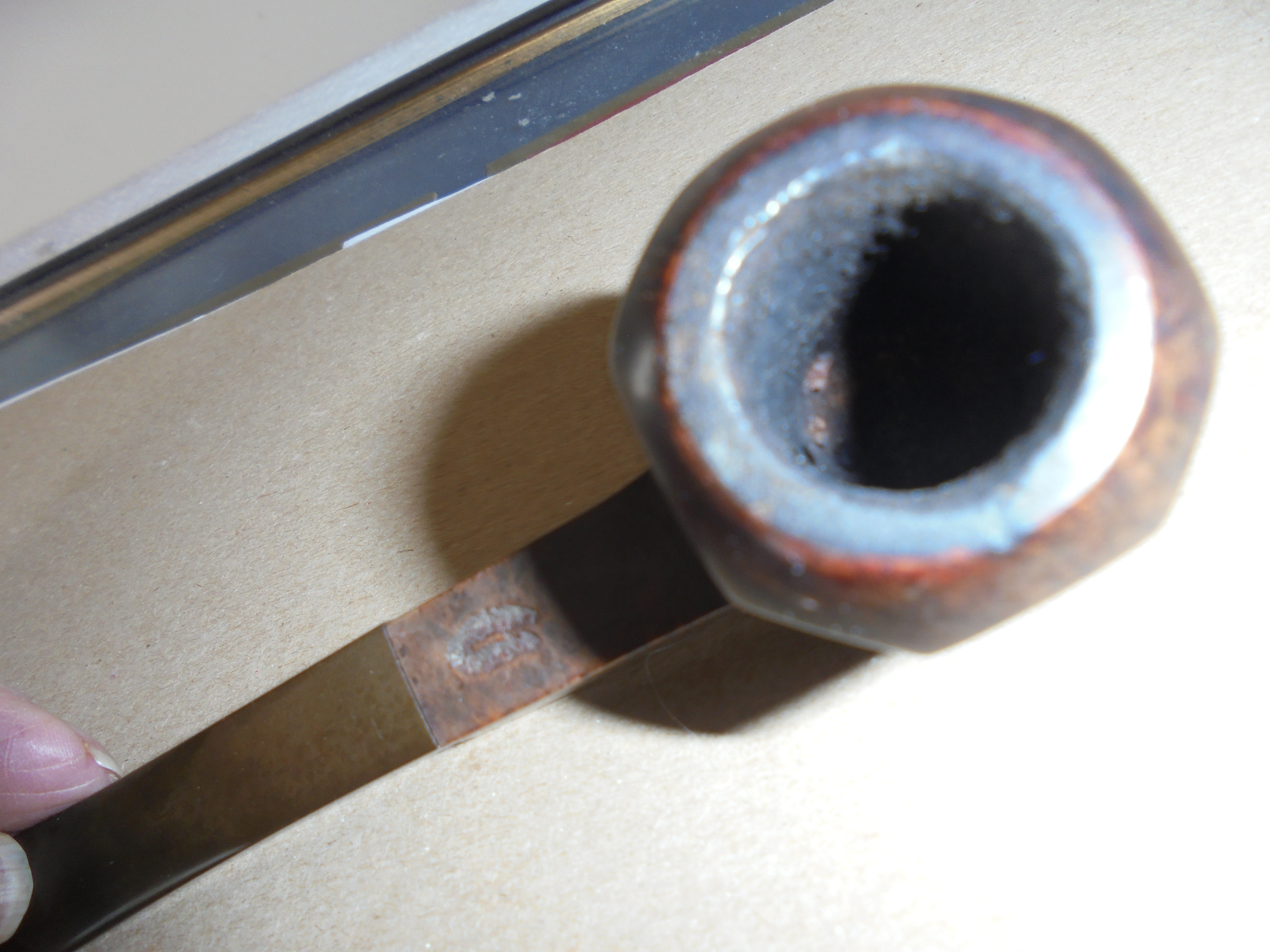 Vintage Tobacco pipe marked Imported Briar 8 sided Octagon