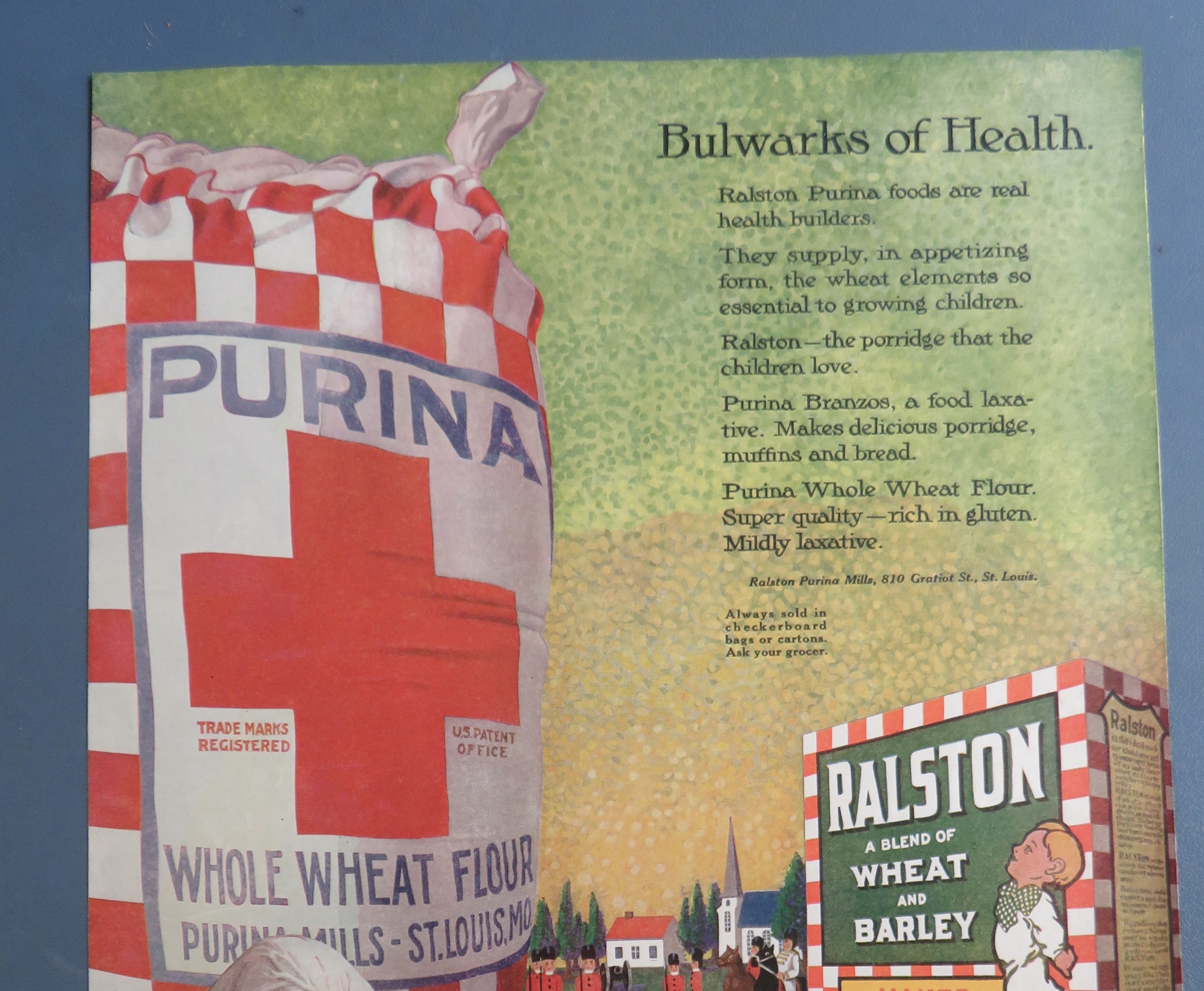 1919 Ralston Purina Foods with Little Girl & Boy