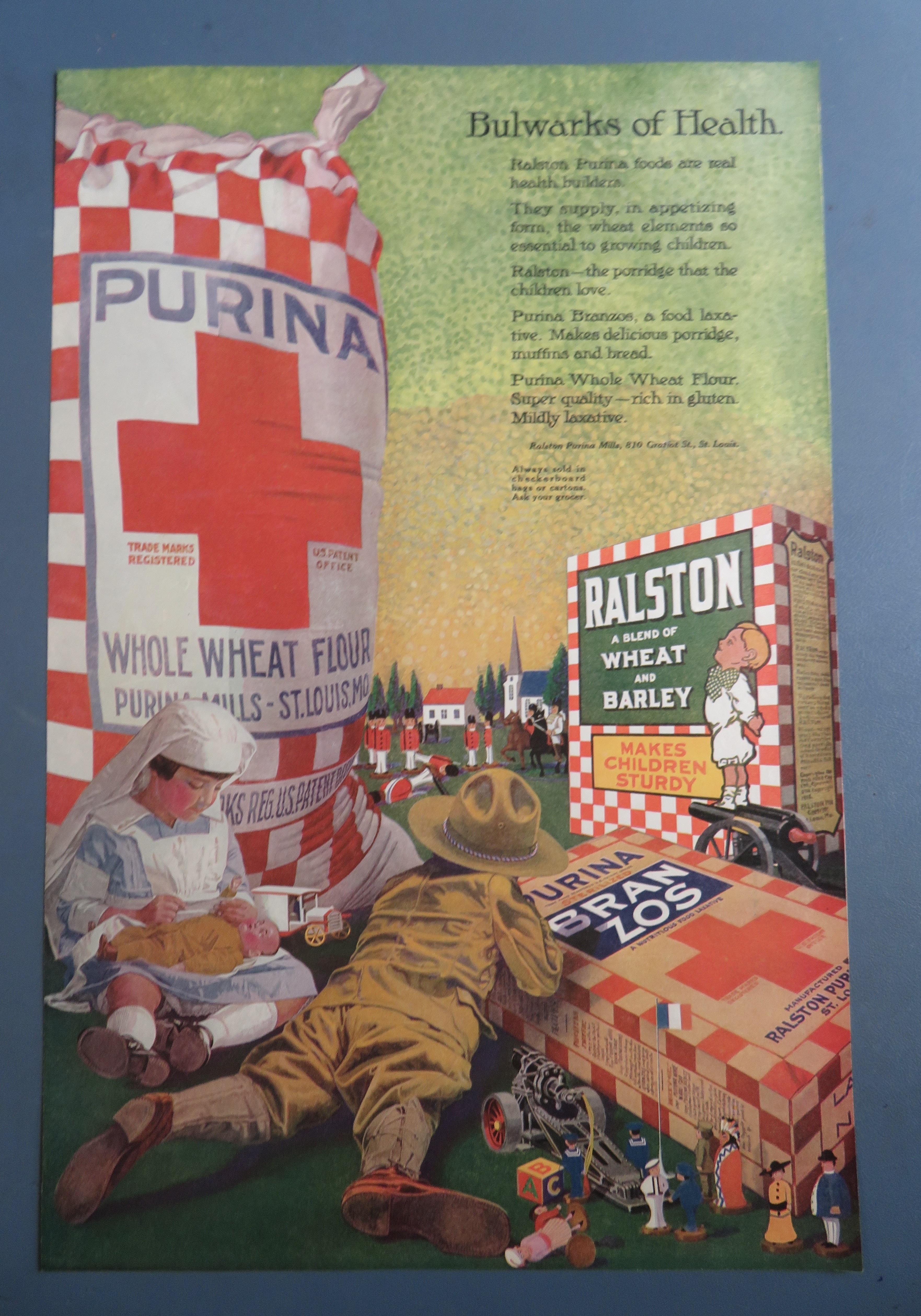 1919 Ralston Purina Foods with Little Girl & Boy