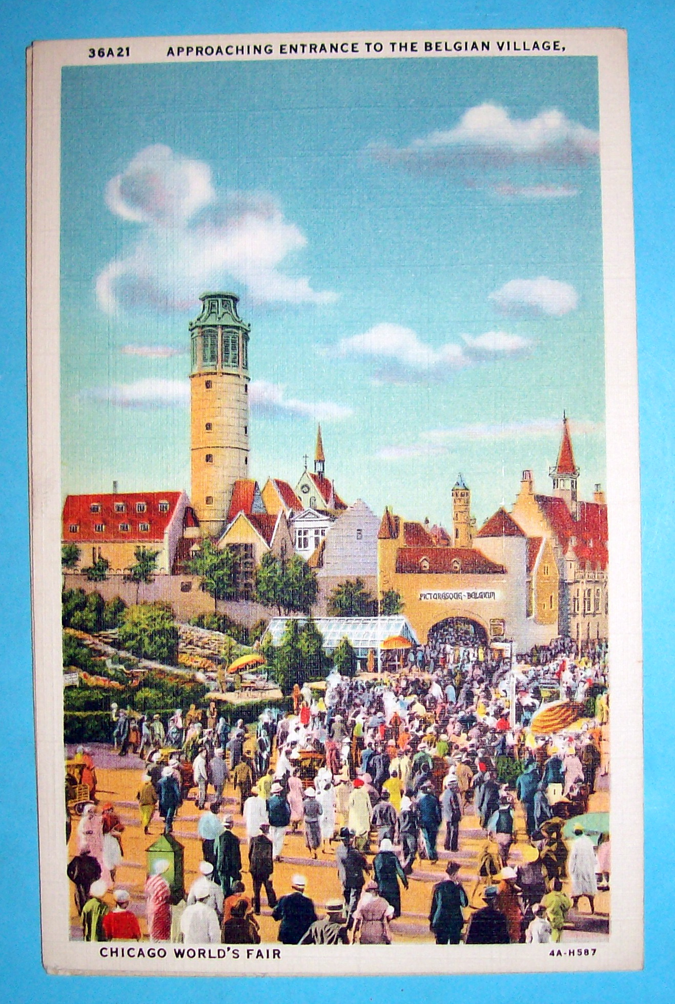 Belgian Village Postcard (Chicago World's Fair)