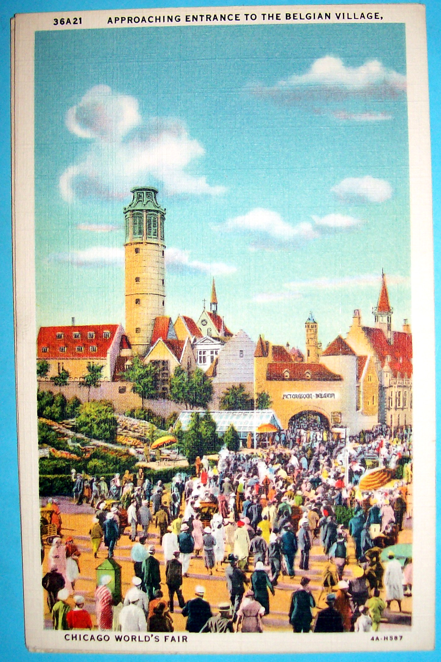 Belgian Village Postcard (Chicago World's Fair)