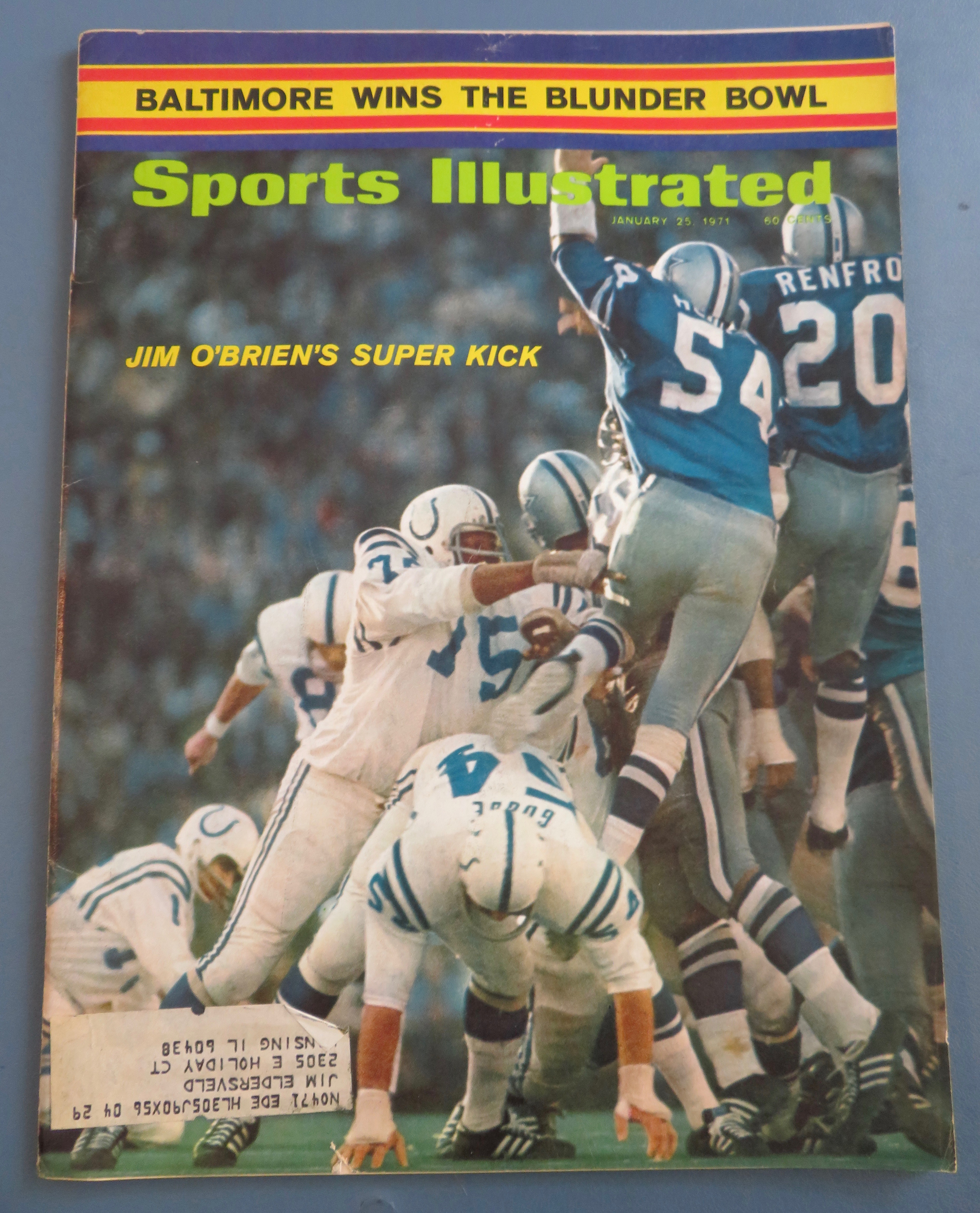 Sports Illustrated-January 25, 1971-JIm O' Brien's Kick