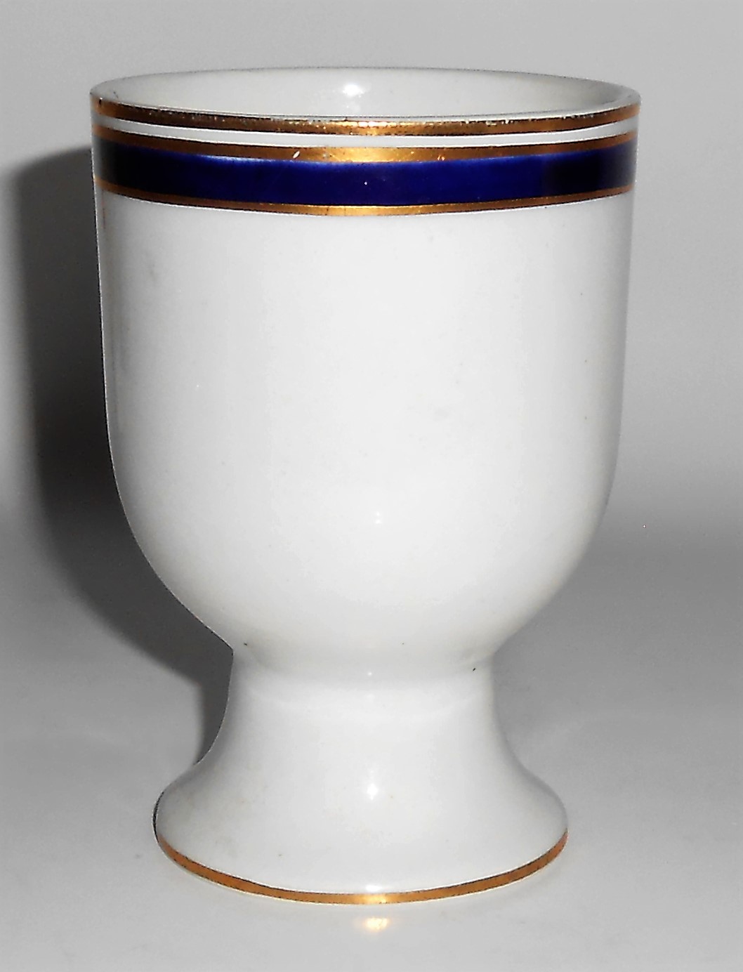 Cauldon China Ltd Cobalt w/Gold Bands Eggcup