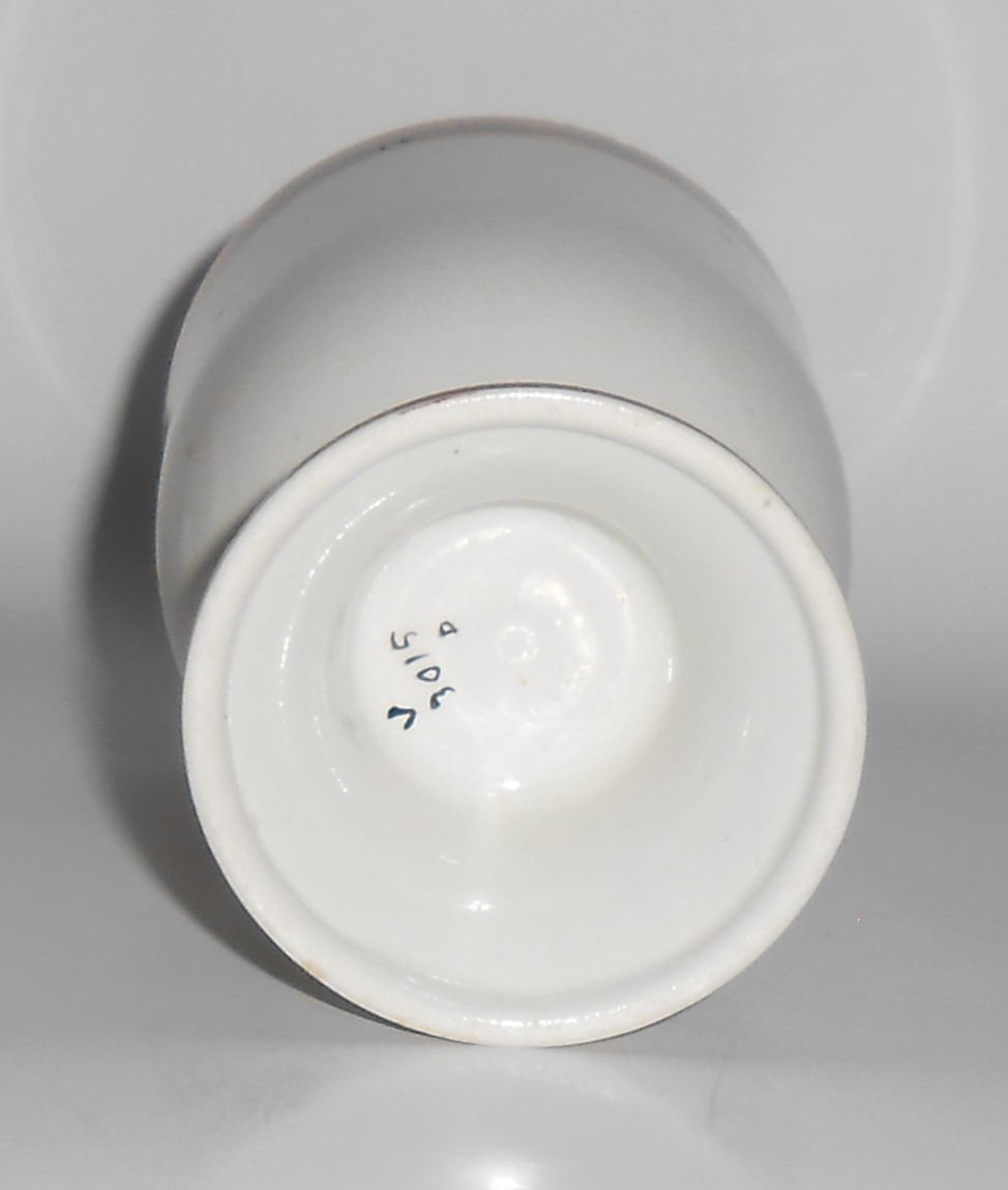 Cauldon China Ltd Cobalt w/Gold Bands Eggcup