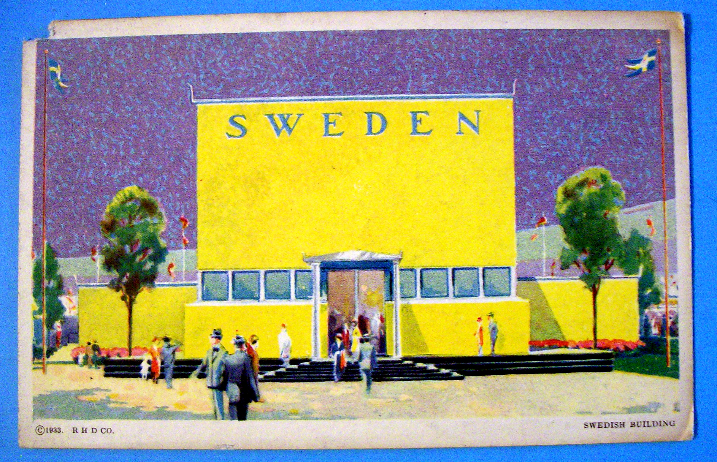 Postcard Of Swedish Building (Chicago World's Fair)
