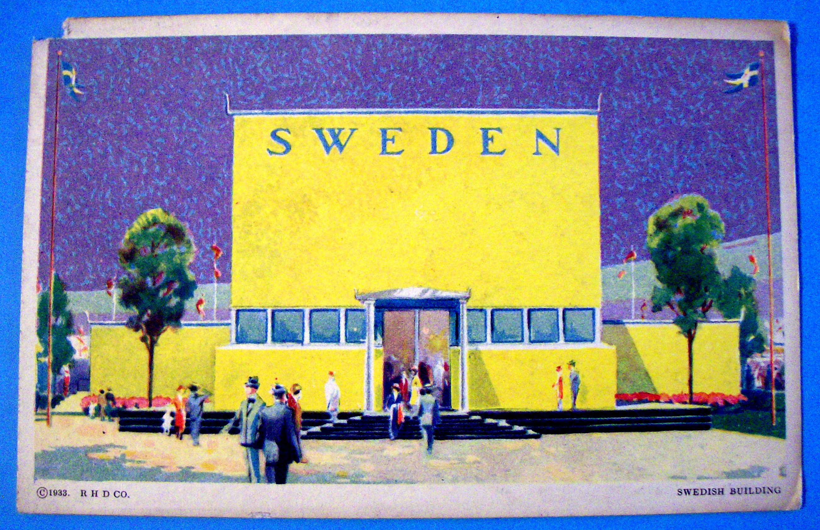Postcard Of Swedish Building (Chicago World's Fair)
