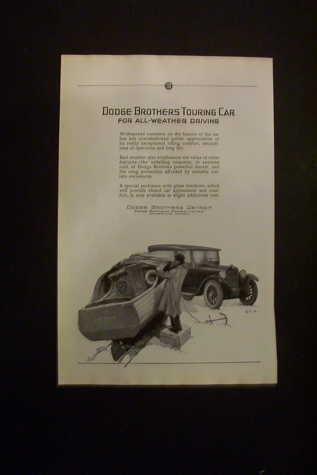 1925 Dual Ad: Maxwell Motors & Dodge Brothers